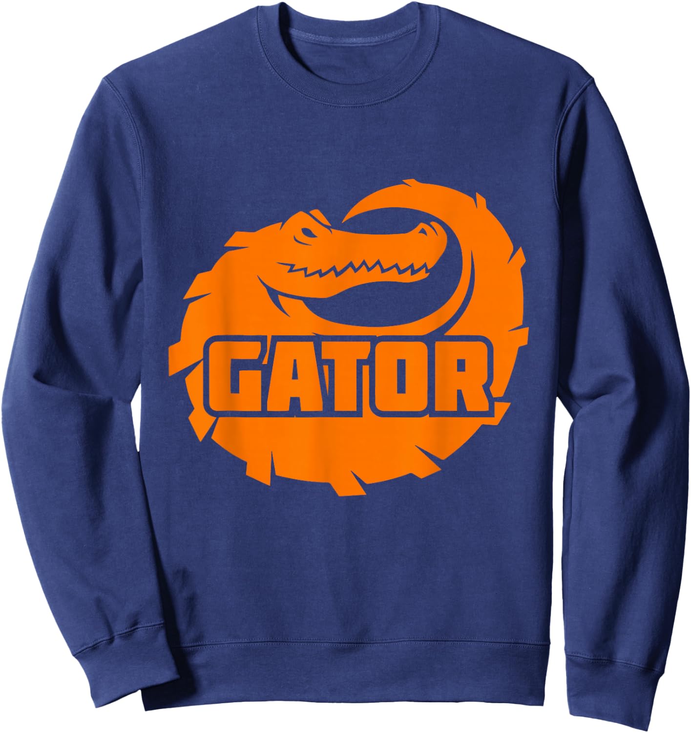 Gator Orange Alligator Sweatshirt - Sweatshirt | Navy