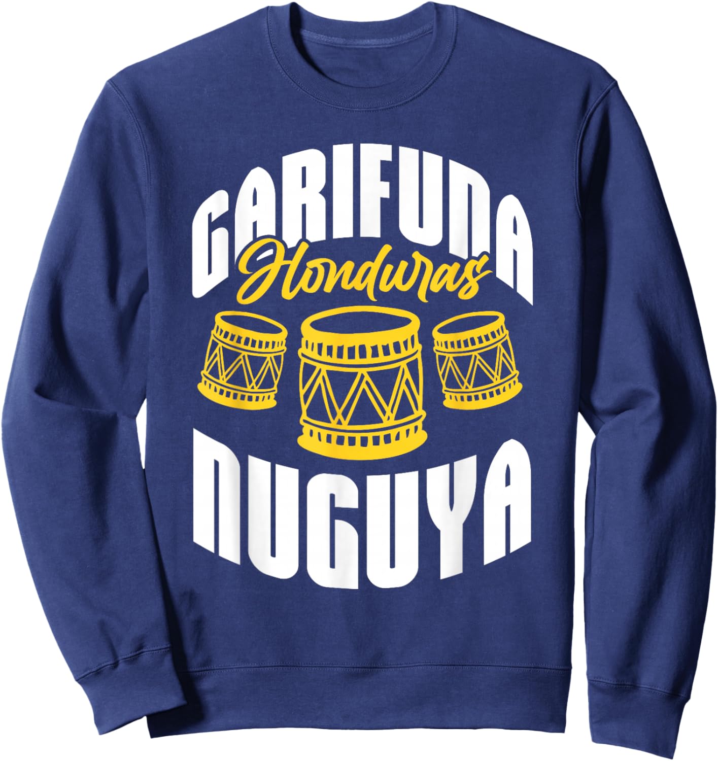 Garifuna Honduras Nuguya Cultural Music Sweatshirt - Sweatshirt | Navy