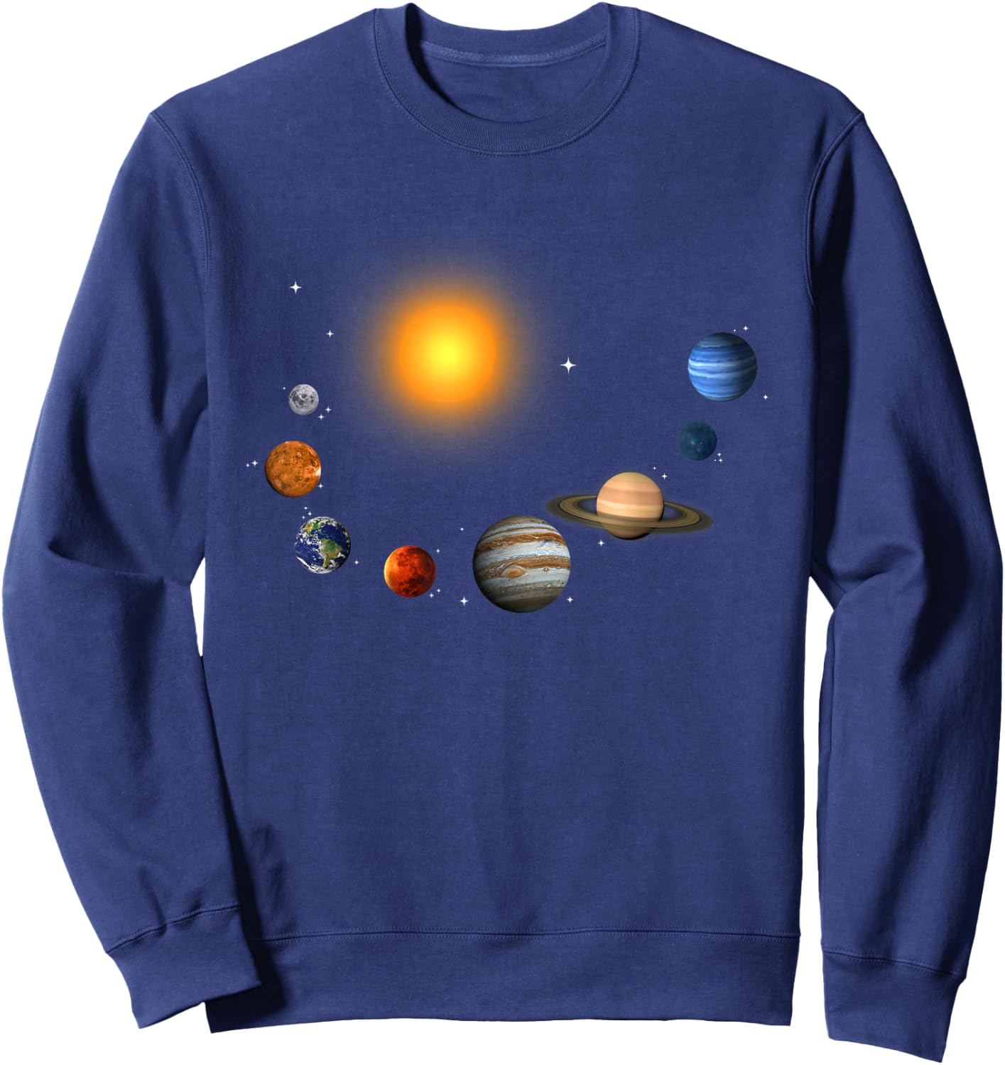 Our Solar System, Science Education,T Shirt Men, Women, Kids Sweatshirt - Sweatshirt | Navy
