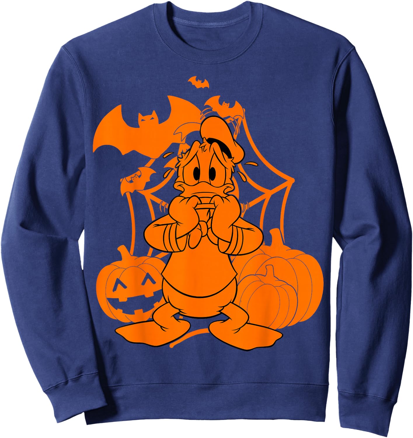 Disney Mickey & Friends Halloween Donald Duck Pumpkins Sweatshirt - Sweatshirt | Navy