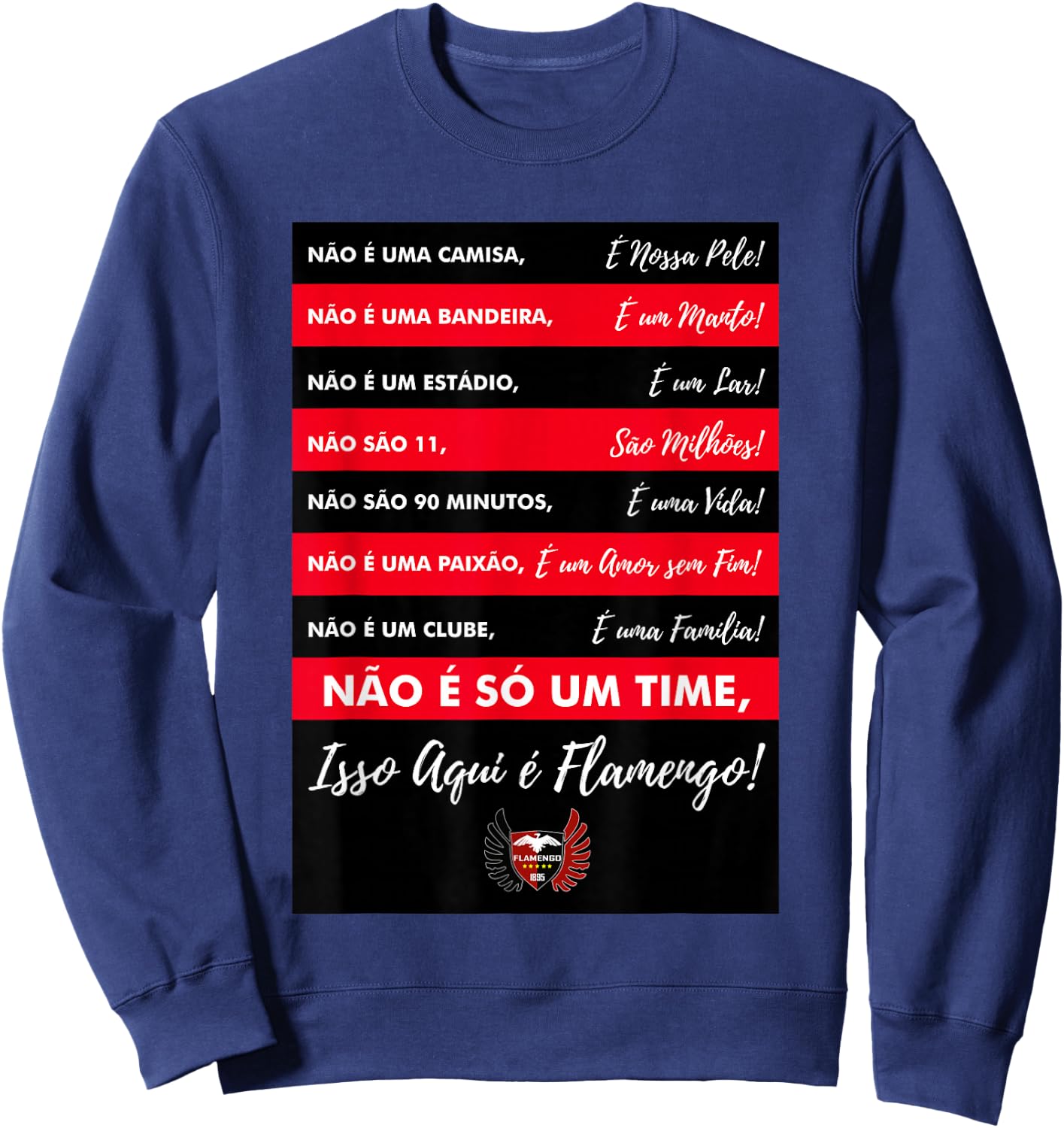 Flamengo Soccer - Camiseta Isso aqui é Flamengo Sweatshirt - Sweatshirt | Navy