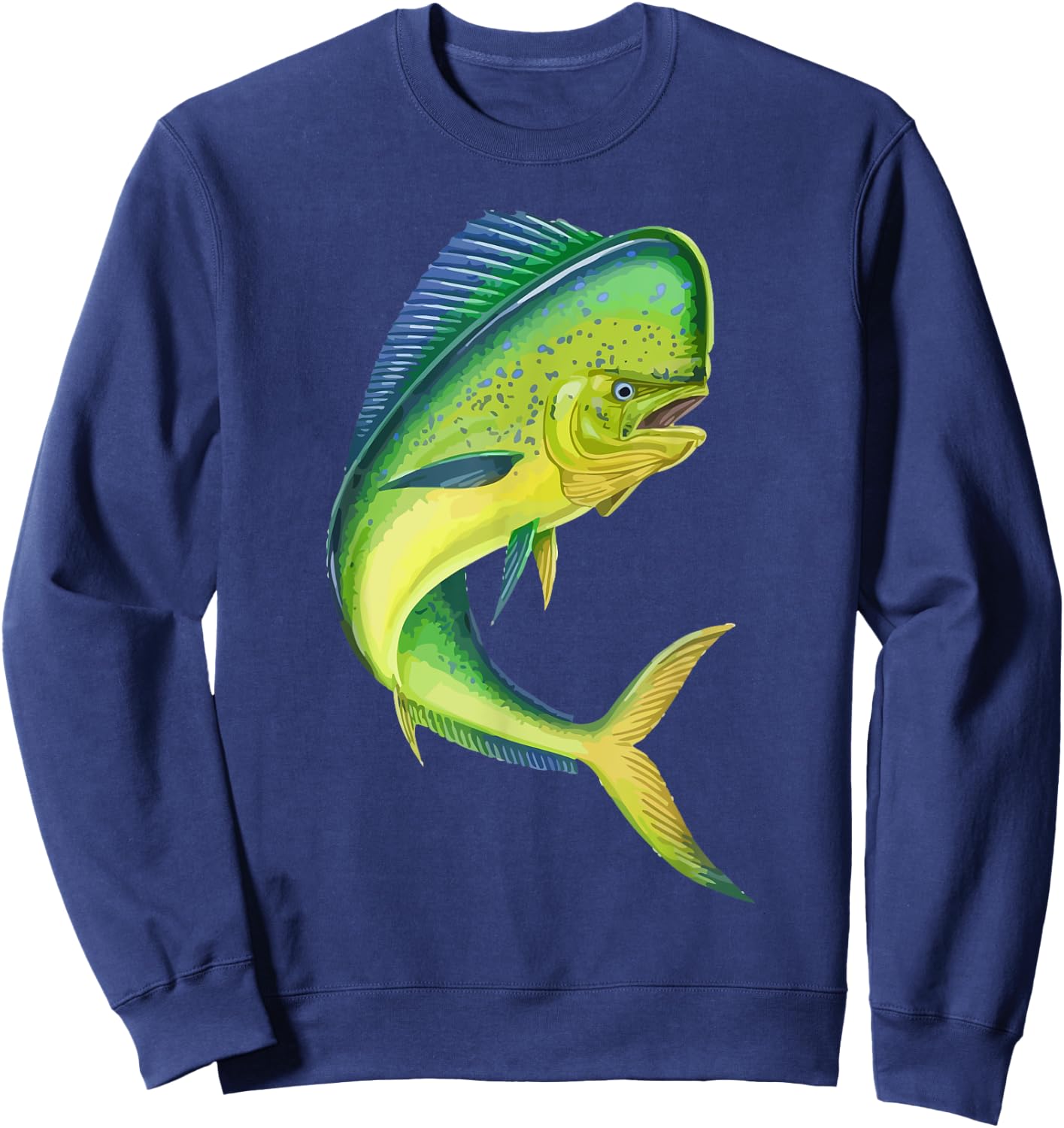 Mahi Fishing, Mahi Mahi Fish, Fishing Lover Sweatshirt - Sweatshirt | Navy