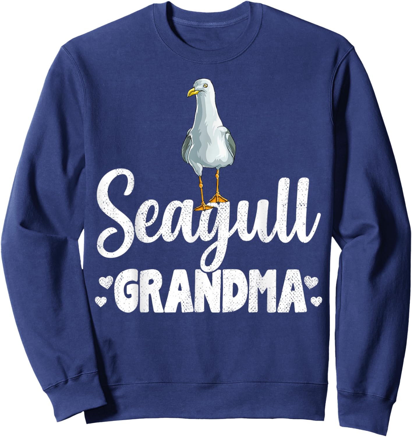 Seagull Grandma Beach Ocean gift Seagulls Men Women Kids Sweatshirt - Sweatshirt | Navy