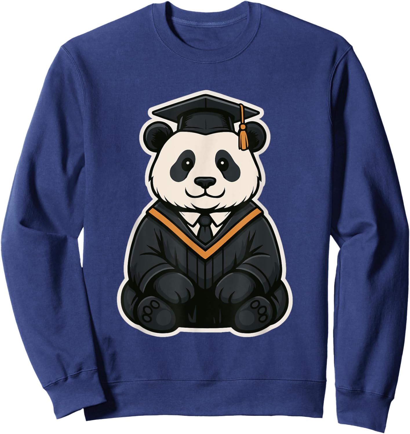 Cute Panda Graduation Shirt - Funny Graduate Gift Sweatshirt - Sweatshirt | Navy