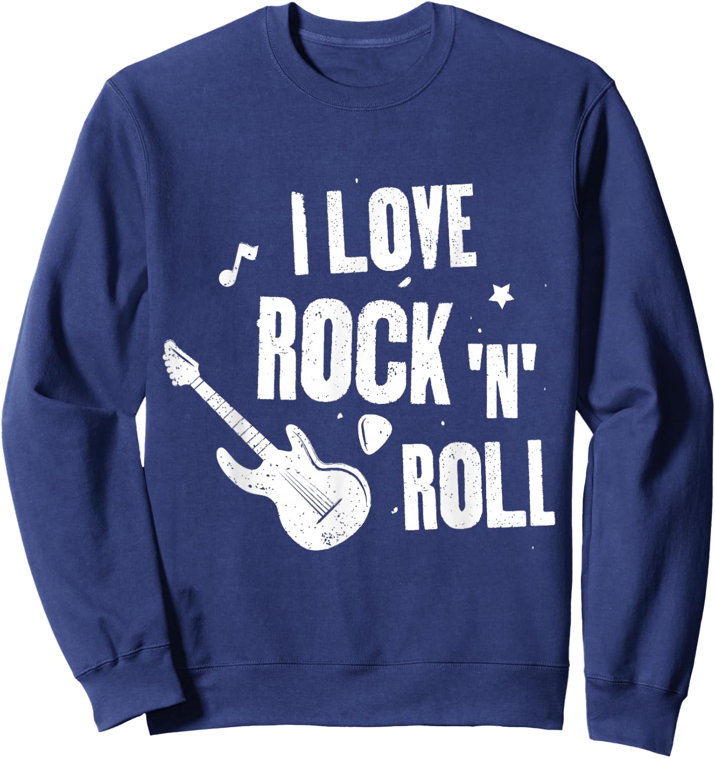 I Love Rock and roll Sweatshirt - Sweatshirt | Navy