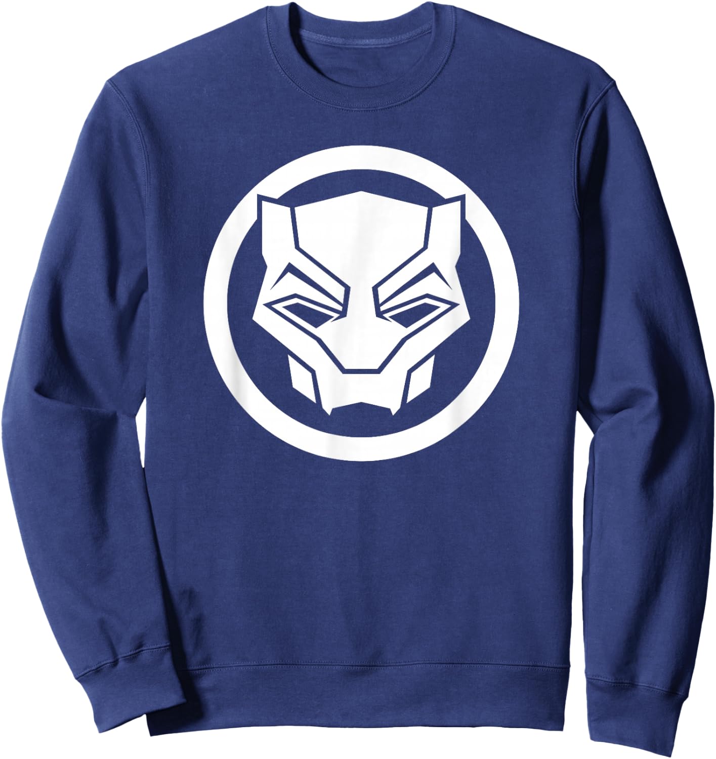 Marvel Black Panther: Wakanda Forever Simple Panther Logo Sweatshirt - Sweatshirt | Navy