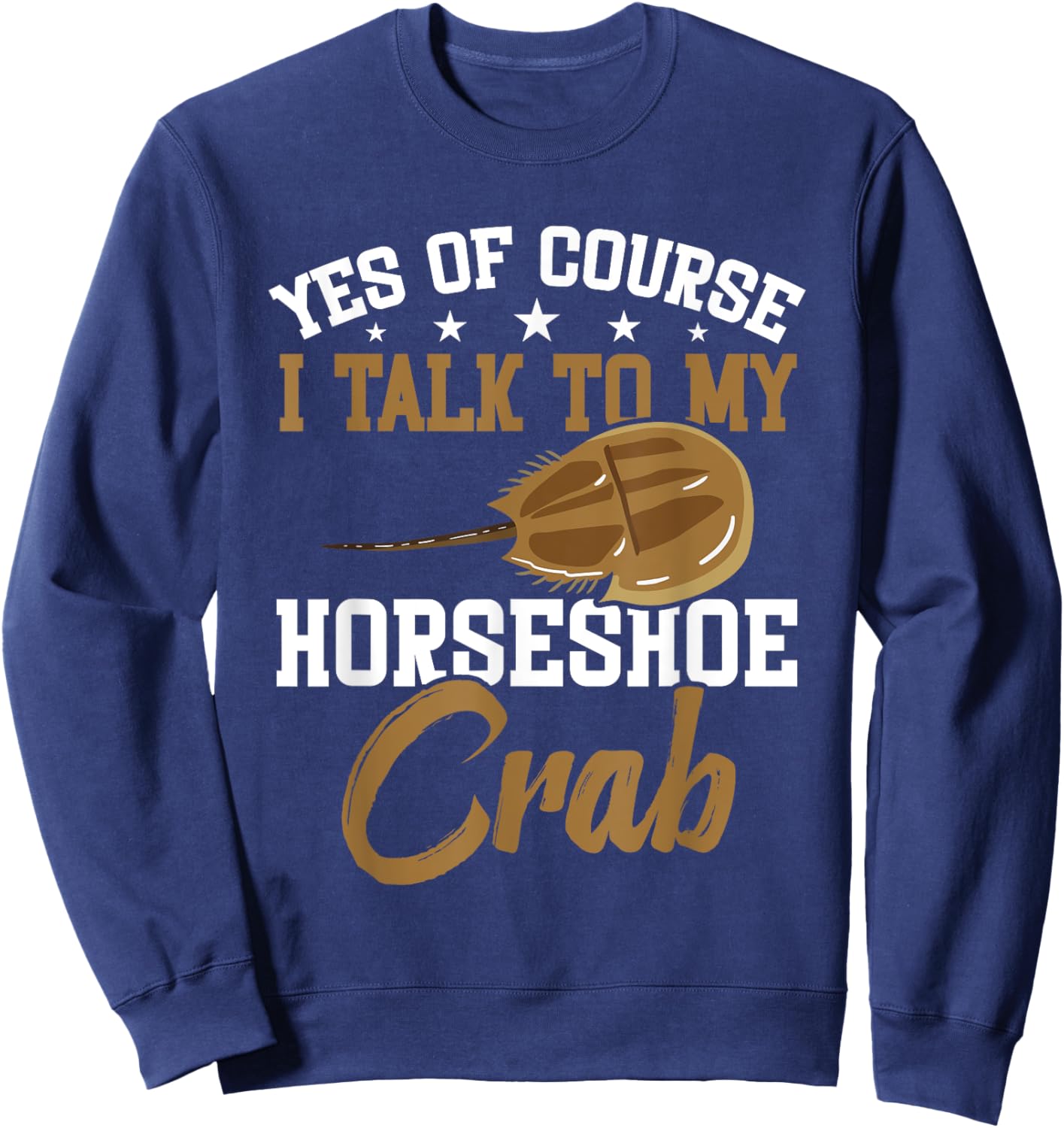 Arthropod Horseshoe Crab Owner Encycloart Arthropod Sweatshirt - Sweatshirt | Navy