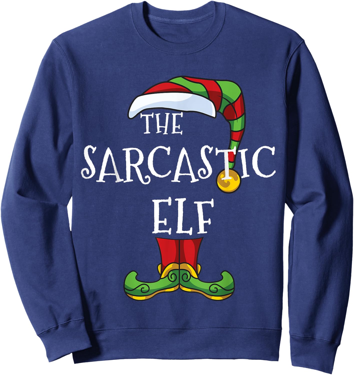 Sarcastic Elf Family Matching Christmas Group I'm the elf Sweatshirt - Sweatshirt | Navy