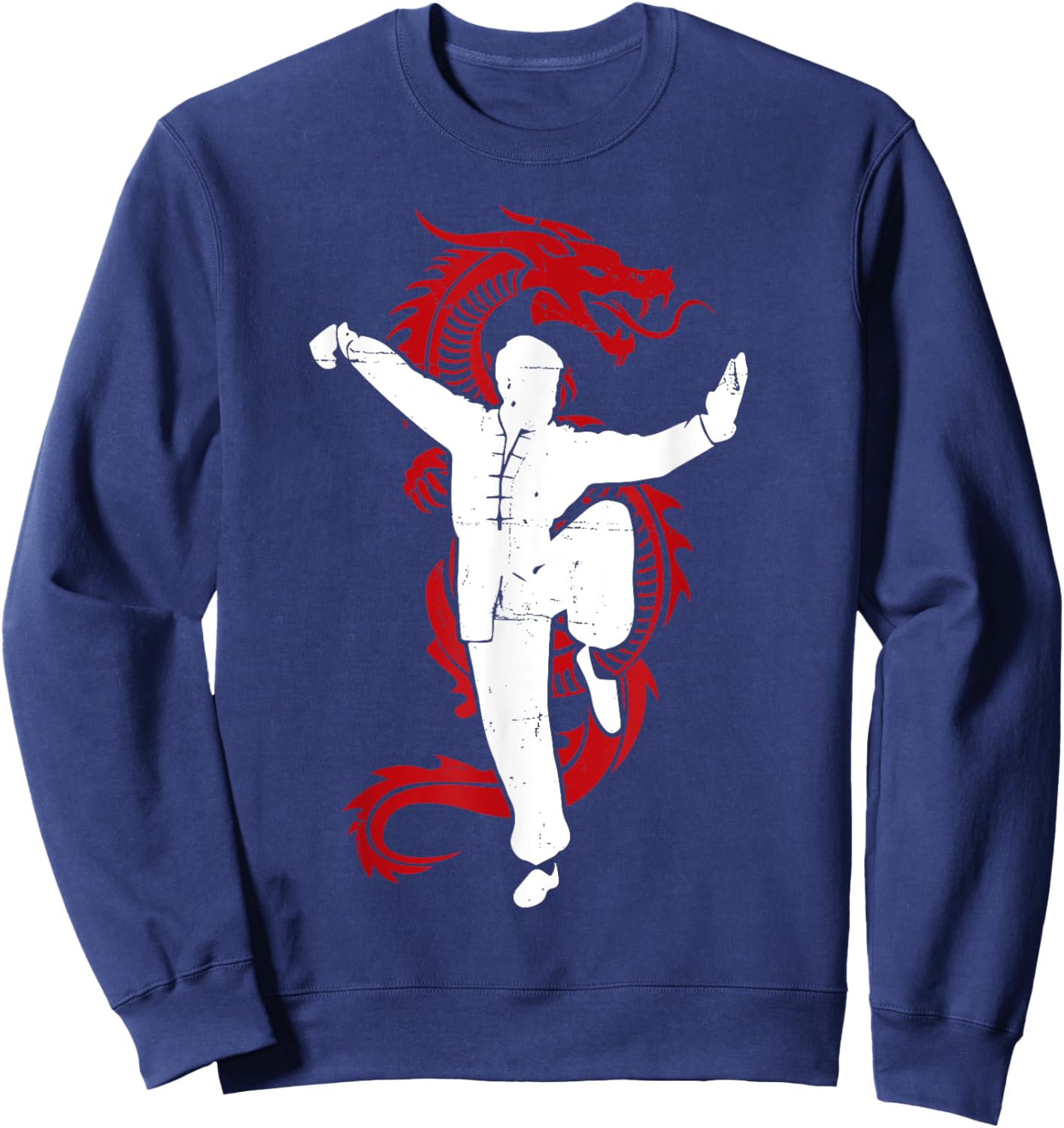 Kung Fu Combat Sports Chinese Martial Arts Kung Fu Sweatshirt - Sweatshirt | Navy