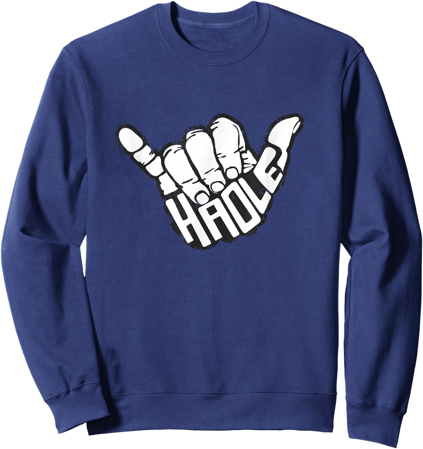 Hawaiian Haole Surf Hawaii Maui Aloha Sweatshirt - Sweatshirt | Navy