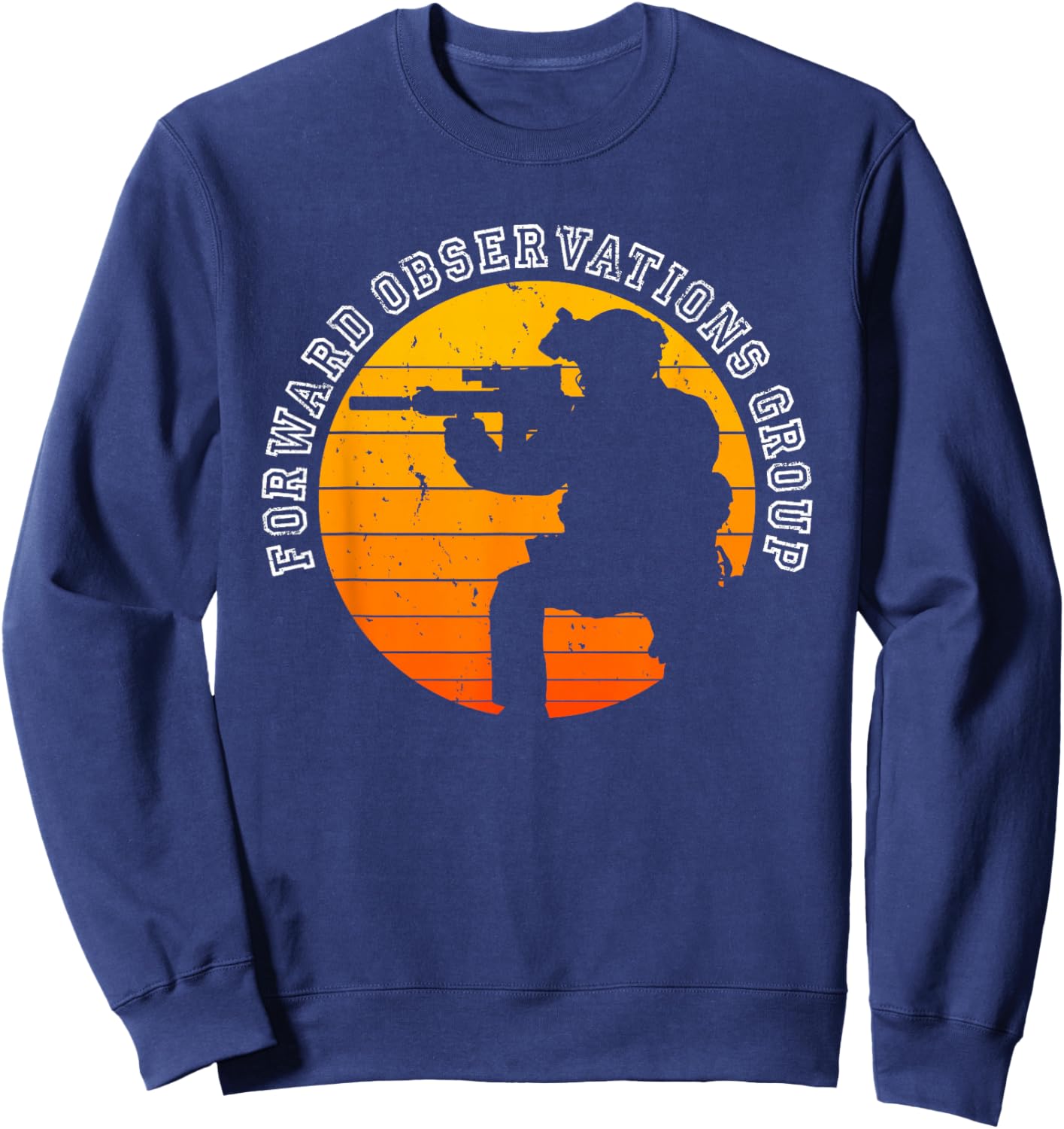 Forward Observations Group. Fog Retro Kneeling Scout Sweatshirt - Sweatshirt | Navy