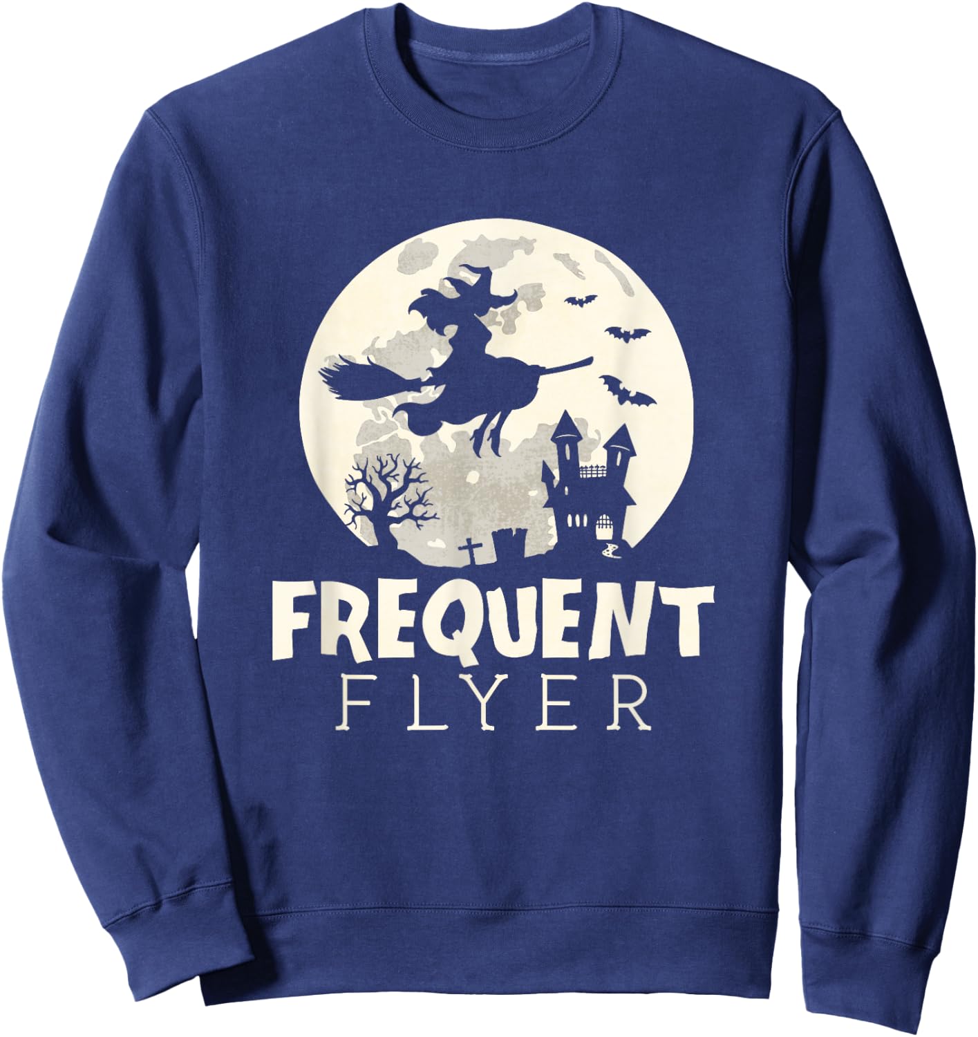 Halloween witch costume Frequent - Flyer Shirt Sweatshirt - Sweatshirt | Navy