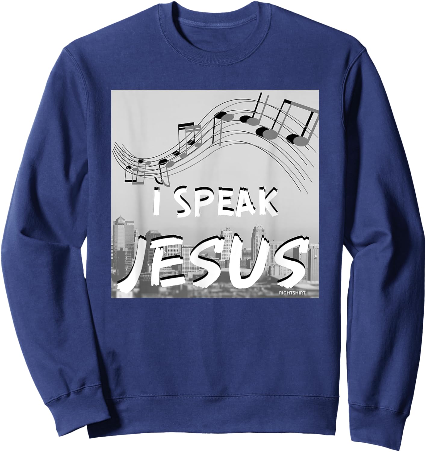 Christian Worship Song/ I SPEAK JESUS for Worship Leaders Sweatshirt - Sweatshirt | Navy