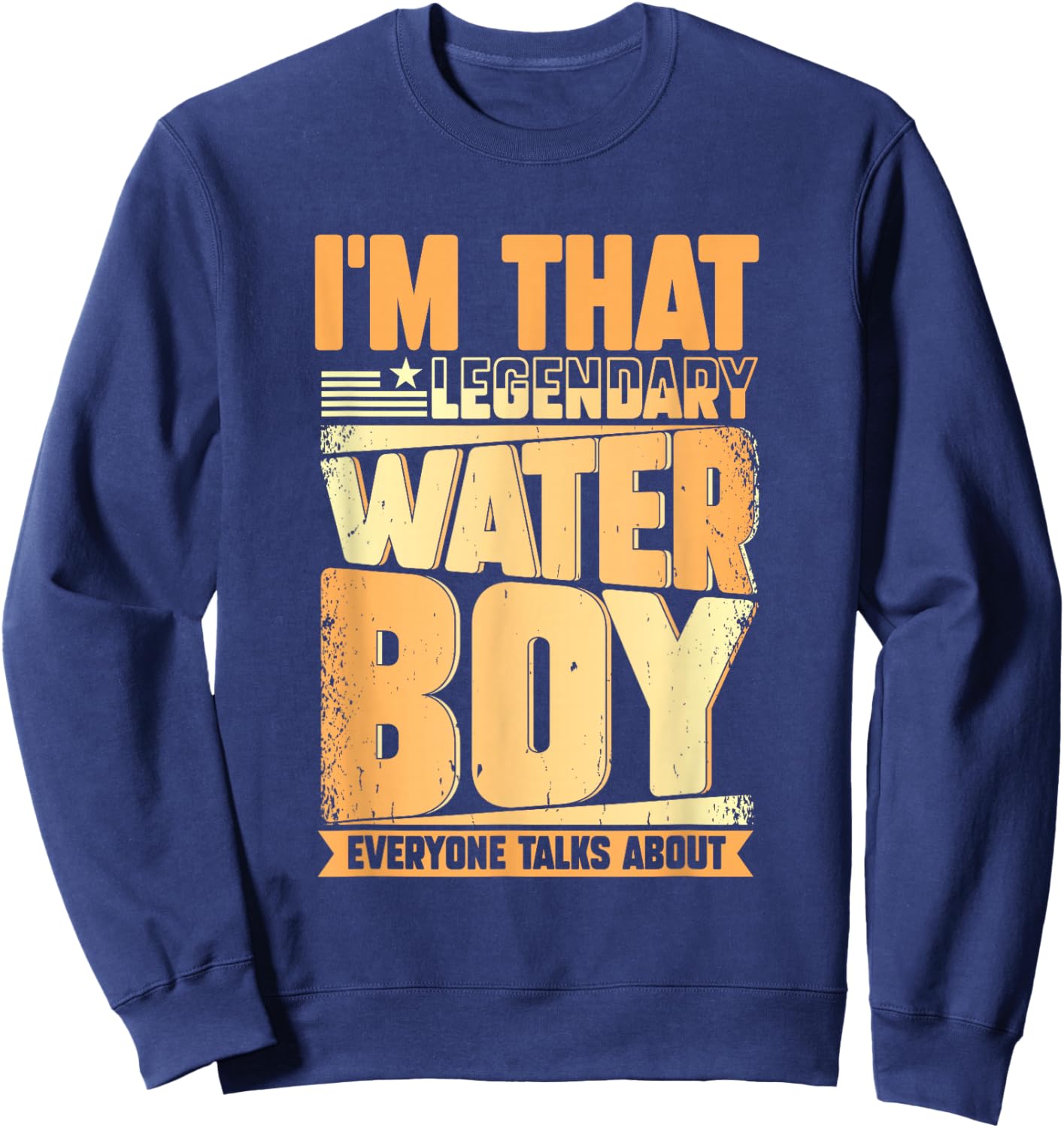 Funny Waterboy Football Team Manager Hydration Specialist Sweatshirt - Sweatshirt | Navy