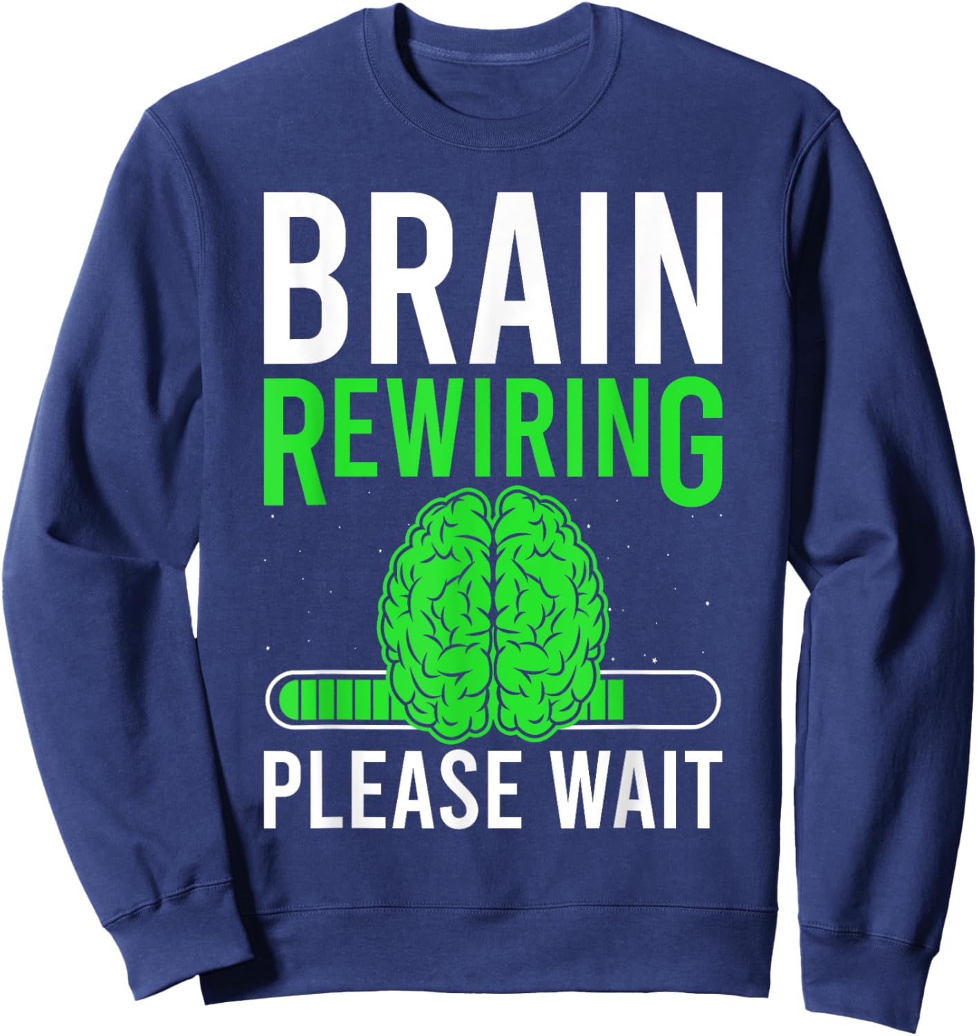Brain Surgery Recovery Brain Injury Brain Tumor Survivor Sweatshirt - Sweatshirt | Navy