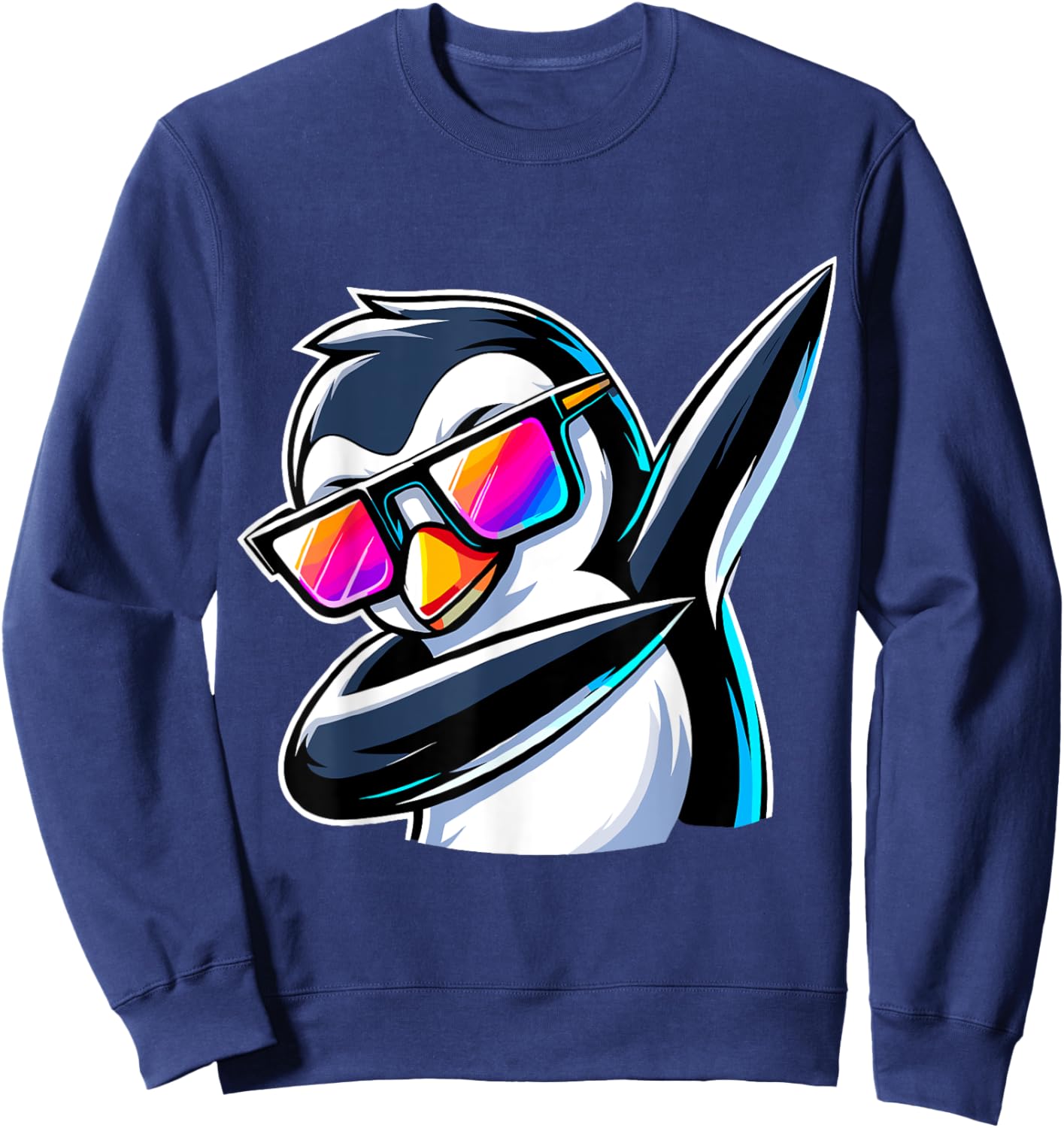 Dabbing Penguin Sweatshirt - Sweatshirt | Navy
