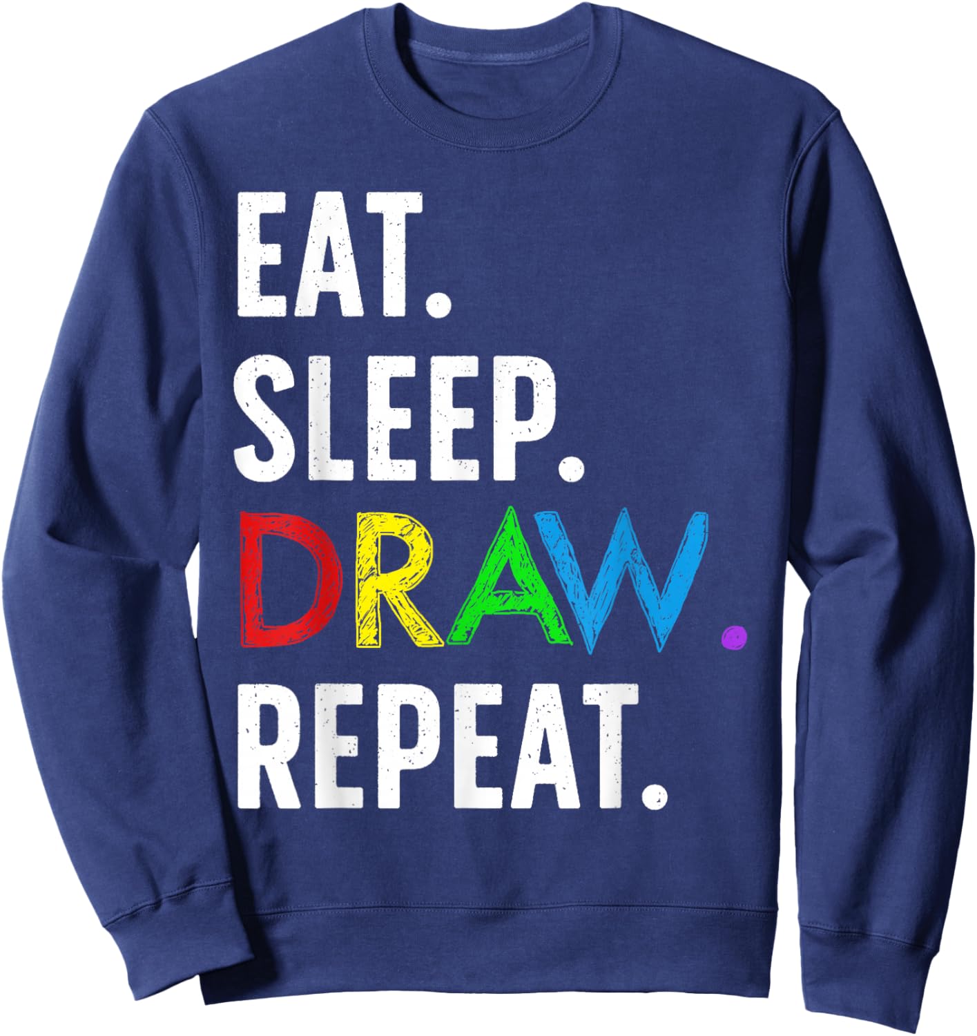 Cute Drawing Design Women Kids Sketch Artist Drawing Sweatshirt - Sweatshirt | Navy