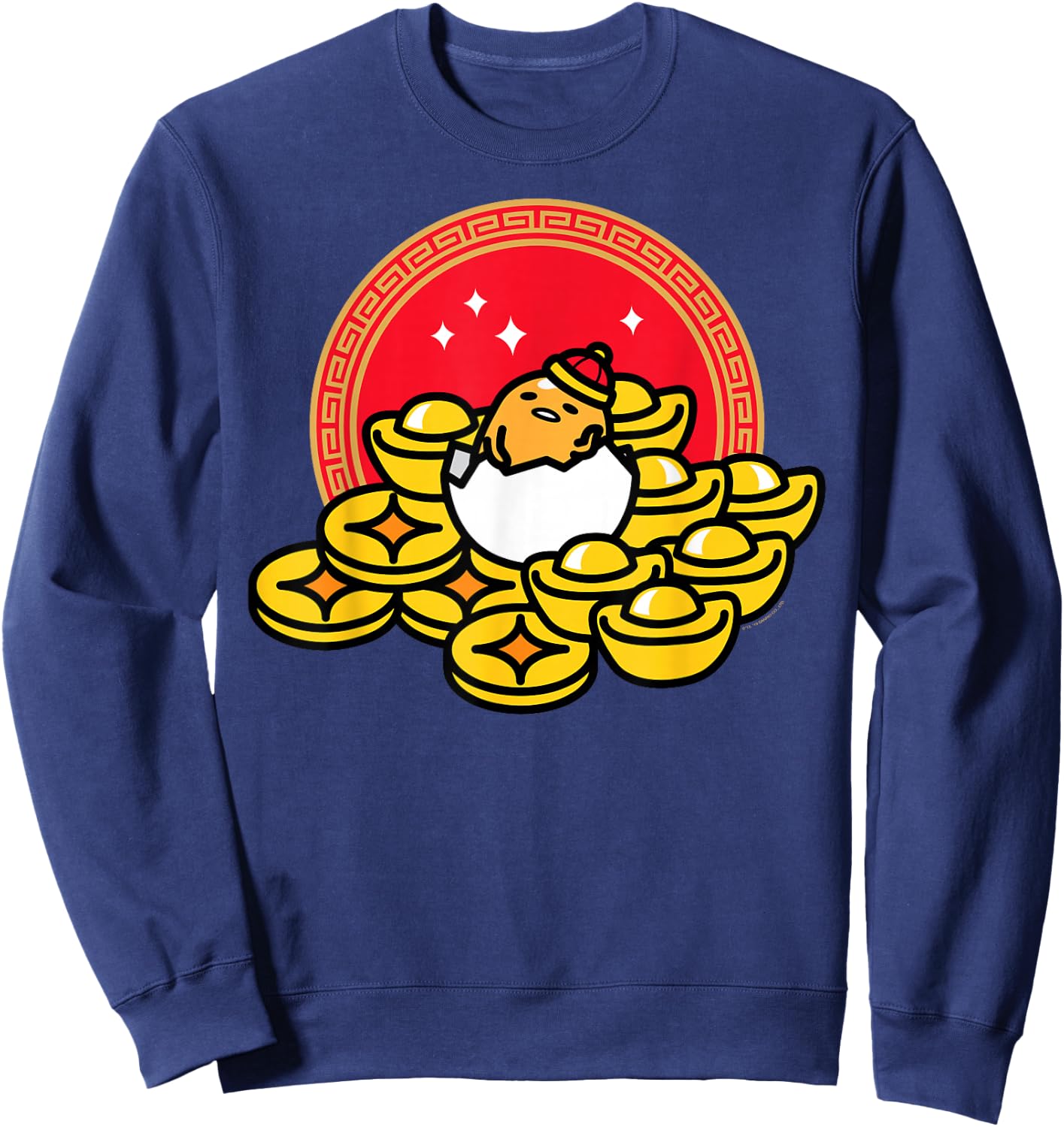 Gudetama The Lazy Egg Happy Lunar New Year Sweatshirt - Sweatshirt | Navy