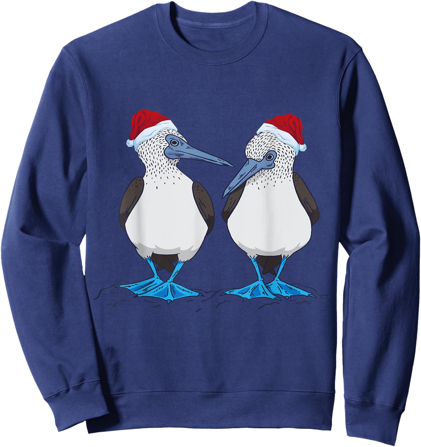 Christmas Blue Footed Booby Blue Bird Blue Foot Booby X-mas Sweatshirt - Sweatshirt | Navy