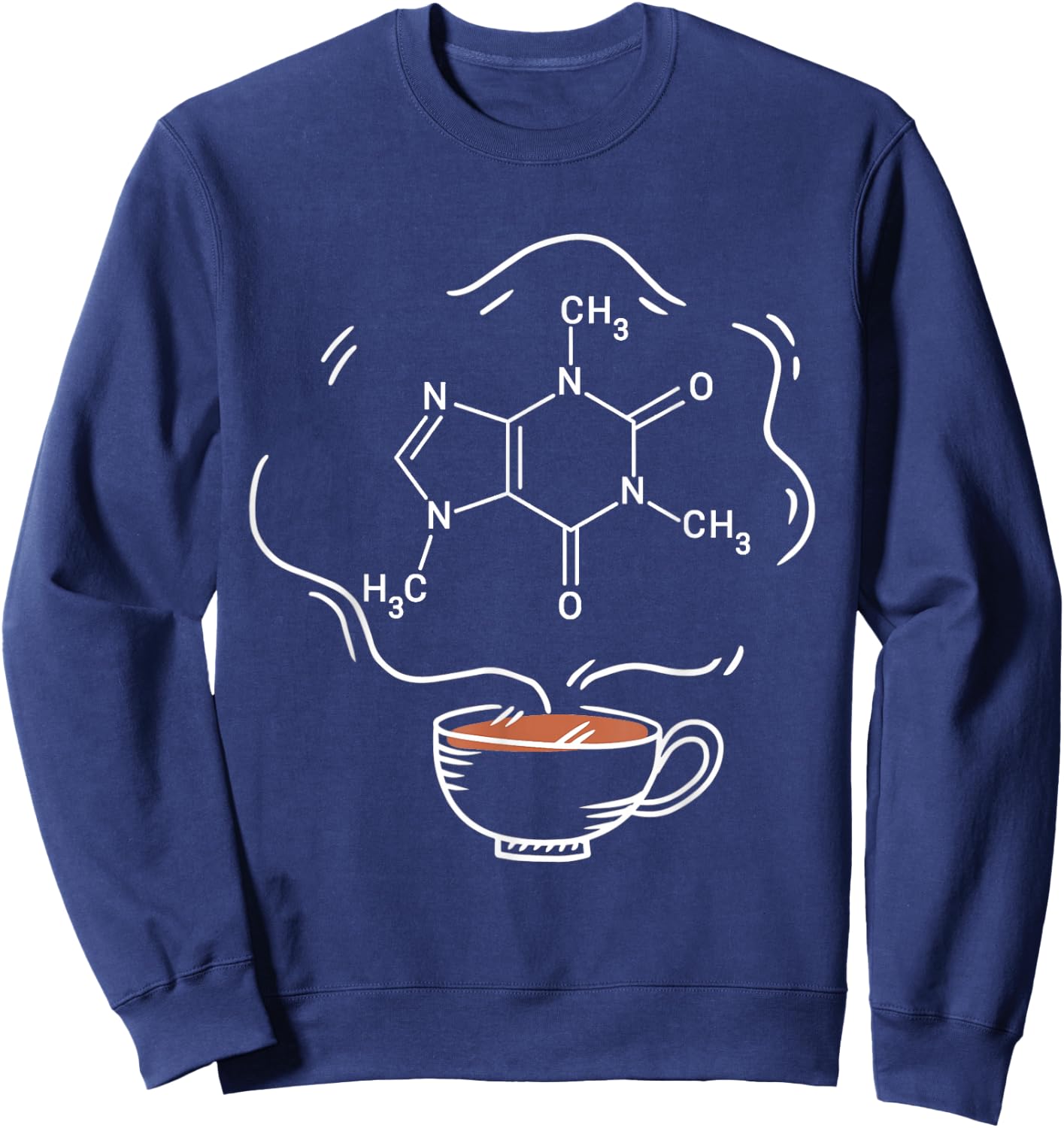 Cappuccino Fan Espresso Lover Caffeine Barista Sweatshirt - Sweatshirt | Navy