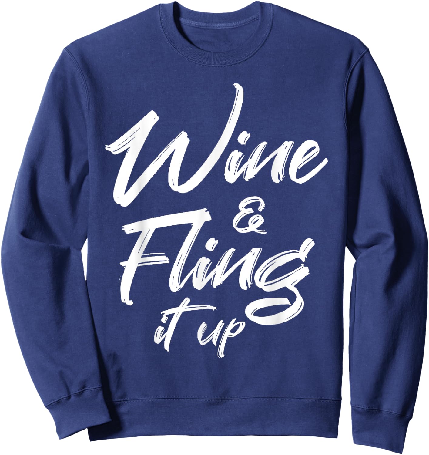 Wine und Spinner Funny Soca Party Gift Sweatshirt - Sweatshirt | Navy
