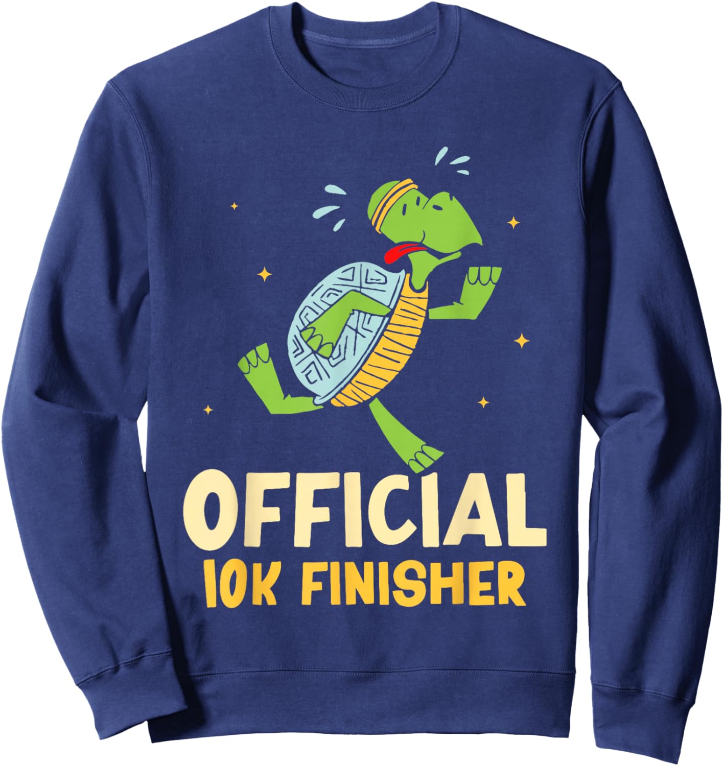 Official 10K Finisher Running Runner Running Race 10K Sweatshirt - Sweatshirt | Navy
