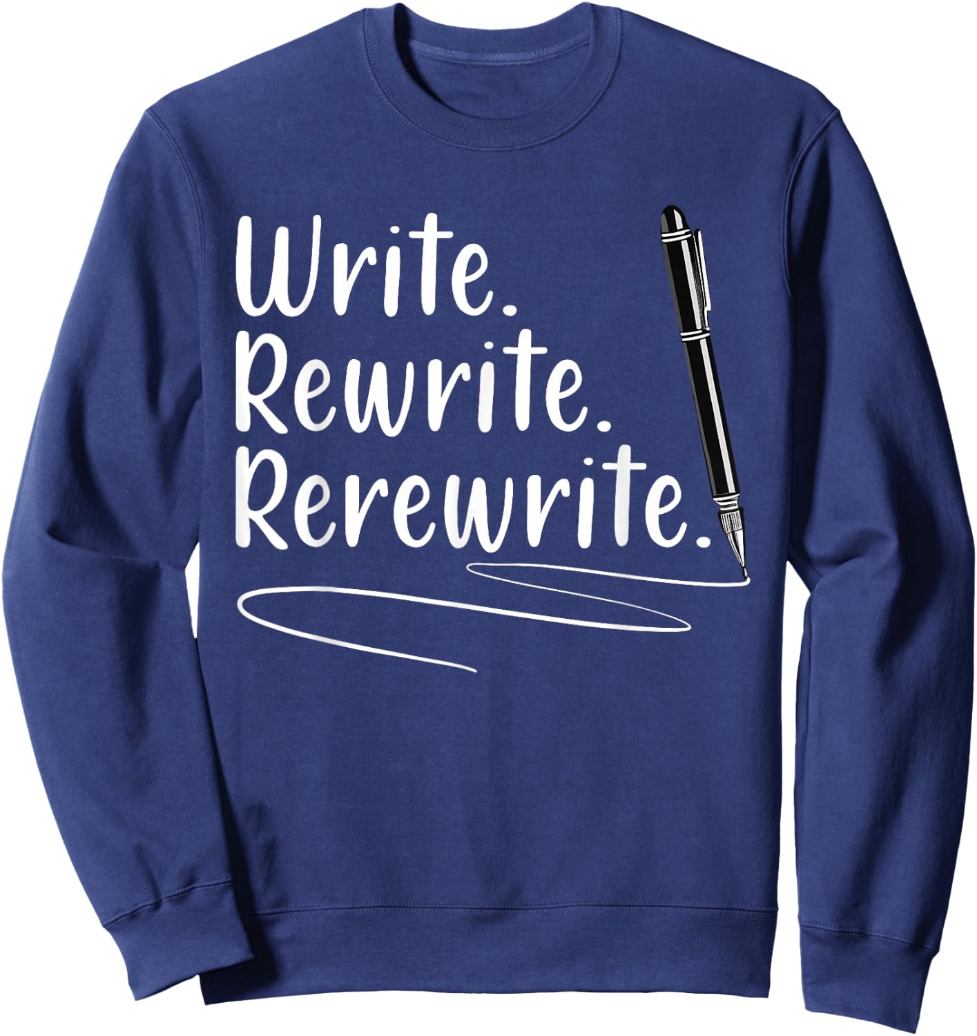 Cool Journalist Art Women Writer Author Journalism Sweatshirt - Sweatshirt | Navy