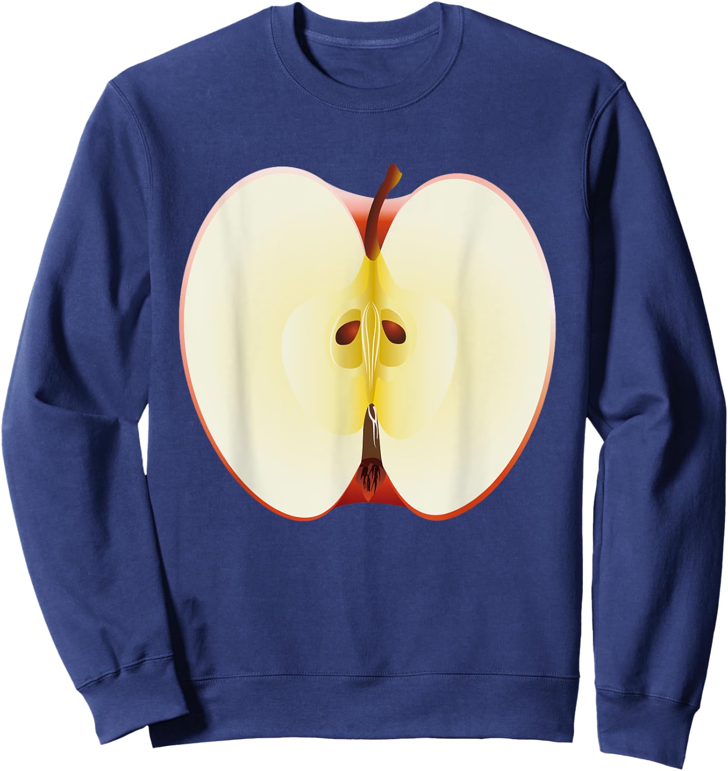 Red Apple Shirt Adult Men Women Kids Apple Costume Sweatshirt - Sweatshirt | Navy