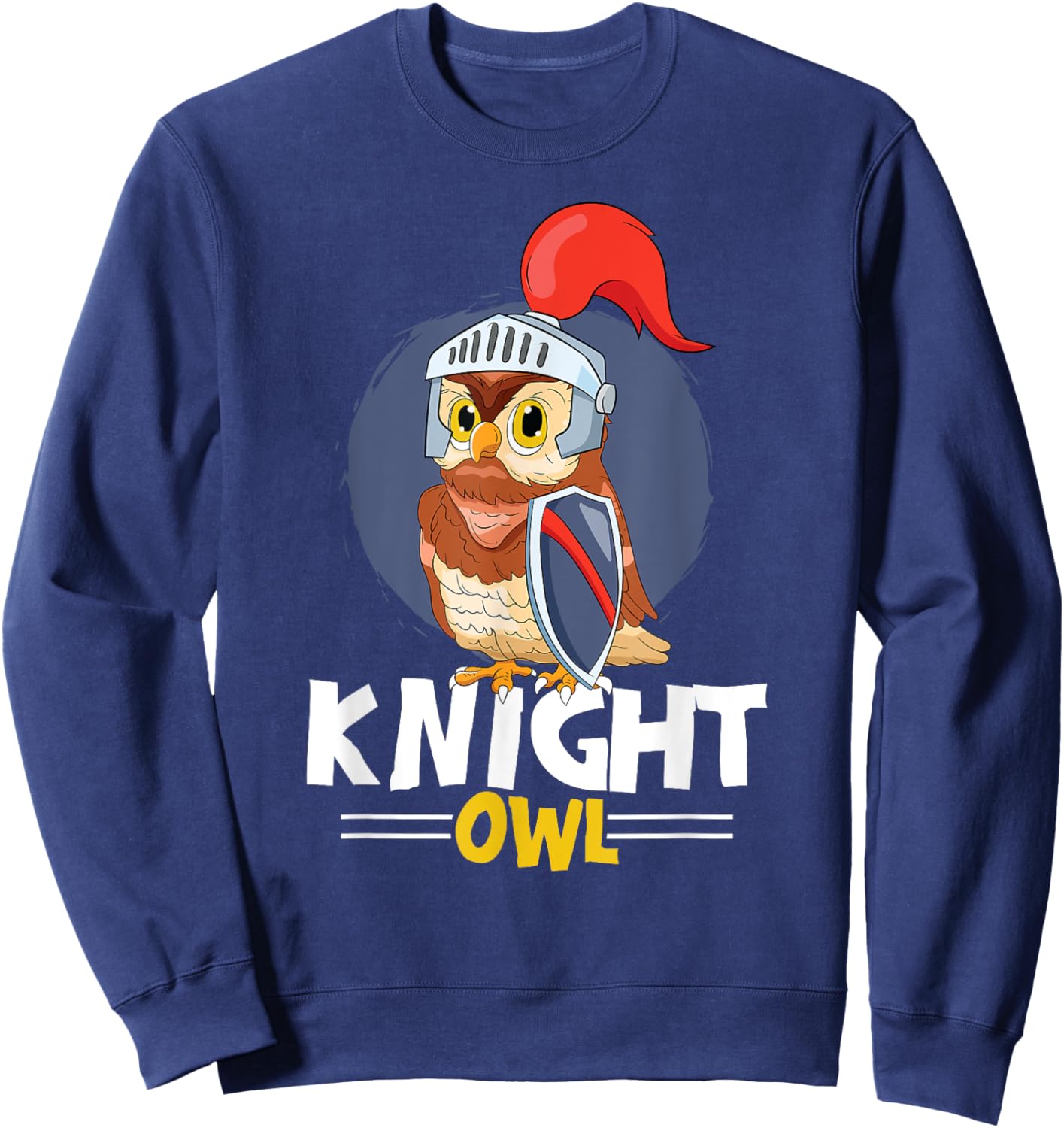 Knight Owl Nocturnal Ornithologist Birds Of Prey Sweatshirt - Sweatshirt | Navy