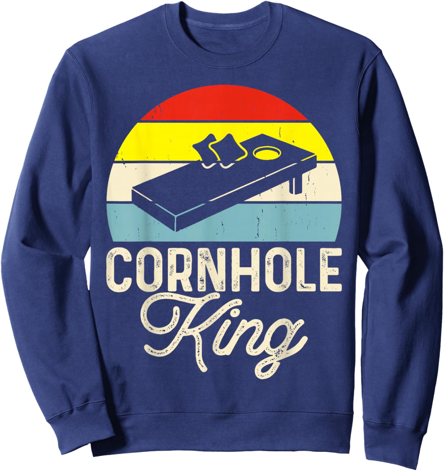 Cornhole King Sweatshirt - Sweatshirt | Navy
