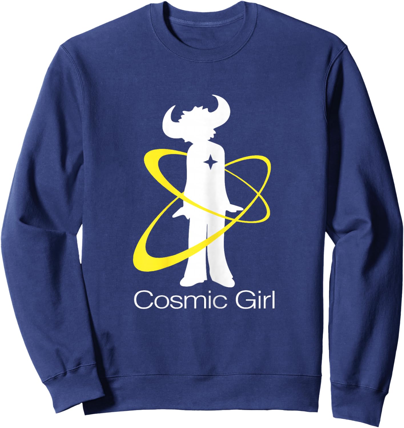 Jamiroquai Official Cosmic Girl Buffalo Logo Sweatshirt - Sweatshirt | Navy