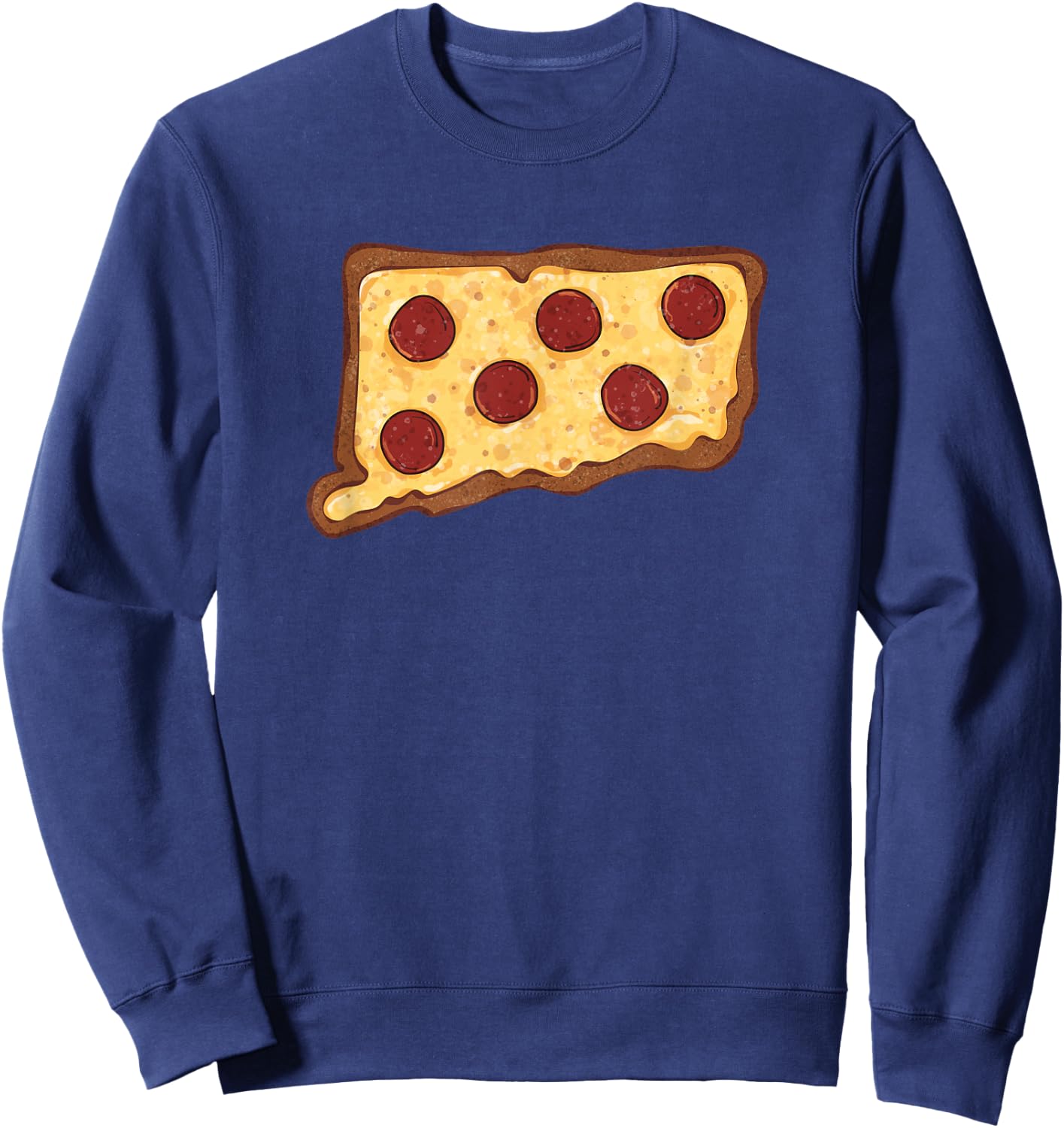 Connecticut Pizza Sweatshirt - Sweatshirt | Navy