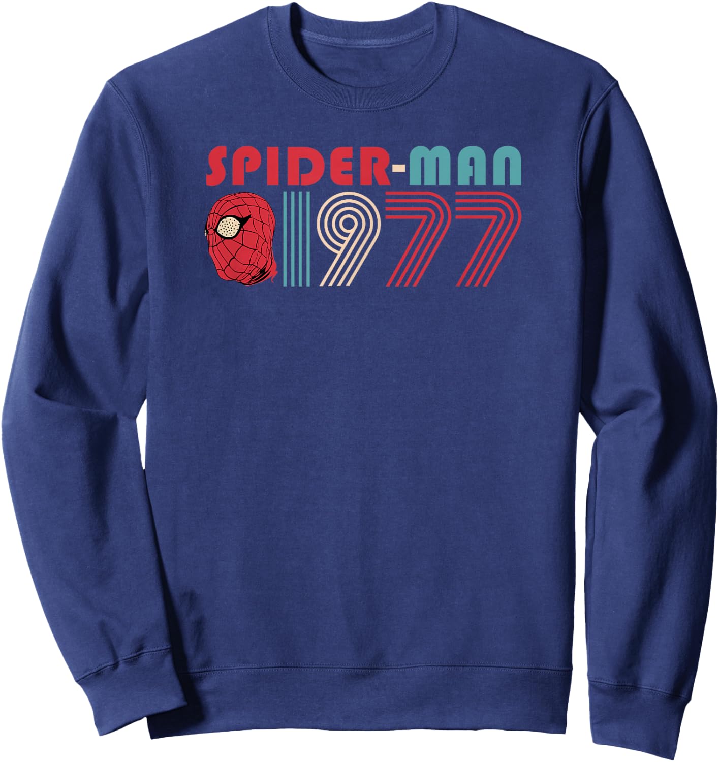 Marvel Spider-Man 60th Anniversary Spider-Man 1977 Vintage Sweatshirt - Sweatshirt | Navy