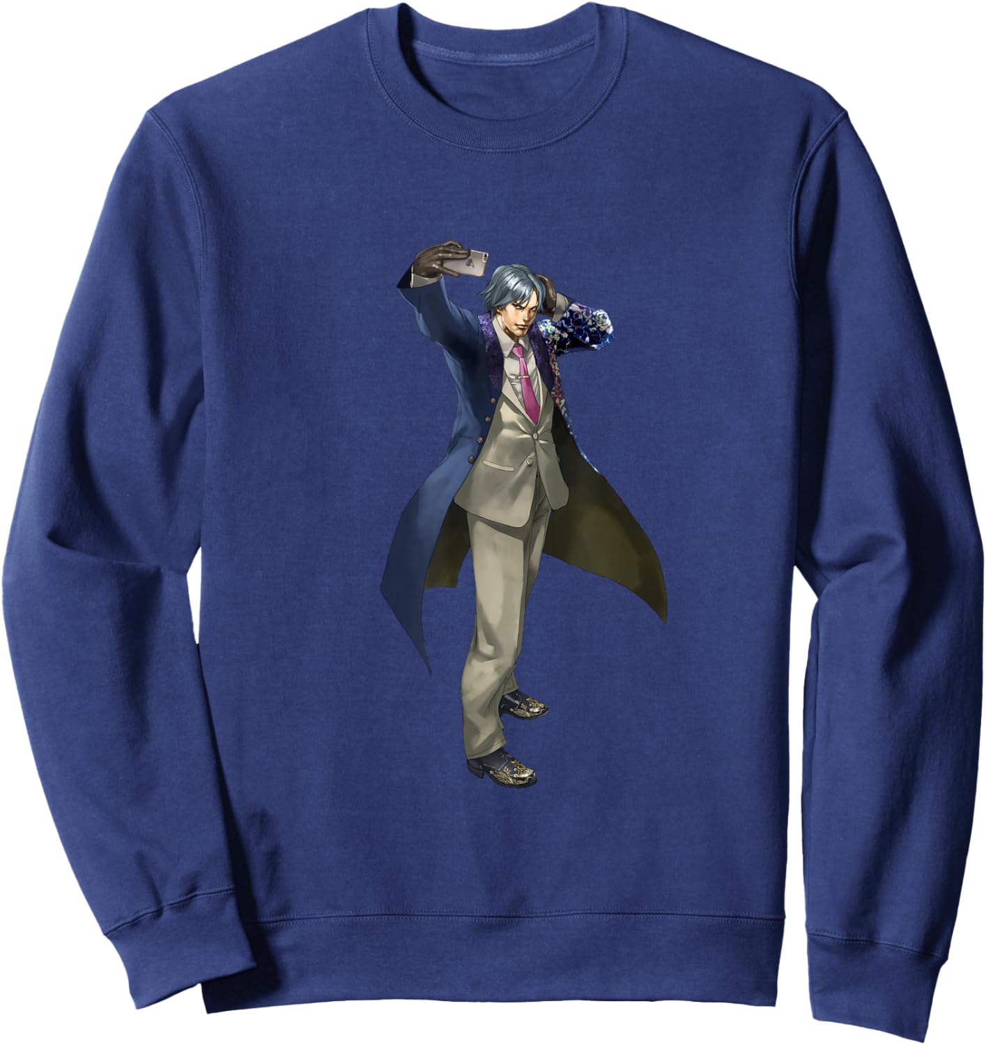 Bandai Namco Entertainment Inc. TEKKEN7 LEE CHAOLAN 003 , Small, Black Sweatshirt - Sweatshirt | Navy