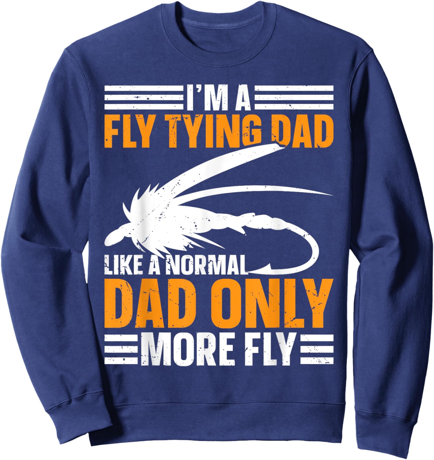 Fly Tying Dad Sweatshirt - Sweatshirt | Navy