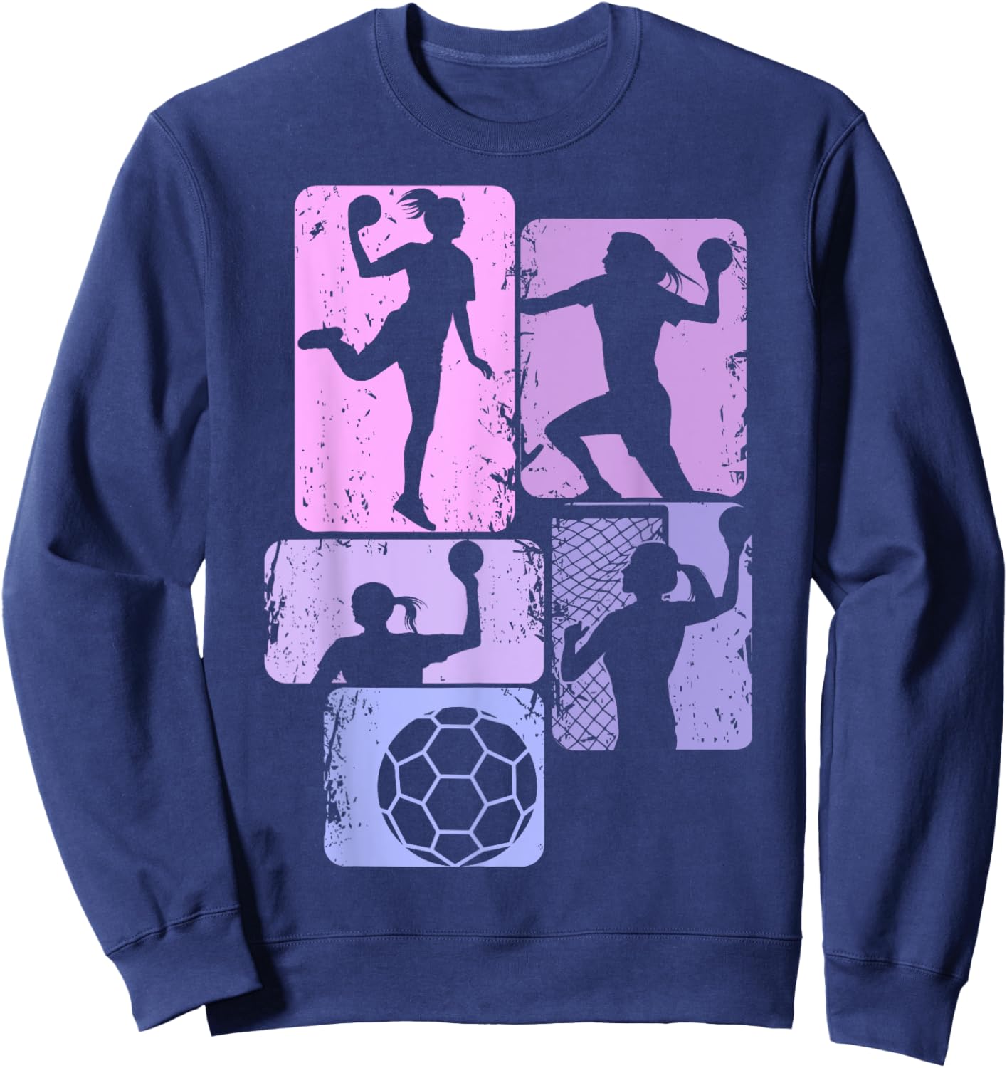 Handball Handballerin Mädchen Kinder Frauen Sweatshirt - Sweatshirt | Navy