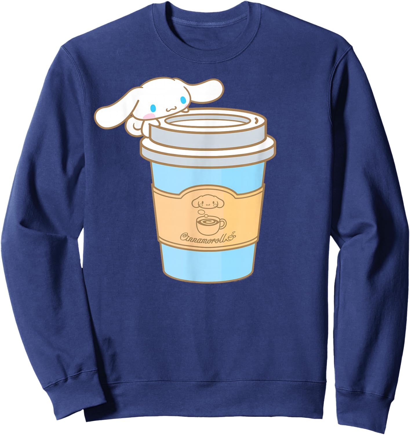 Cinnamoroll Cup of Coffee To Go Sweatshirt - Sweatshirt | Navy