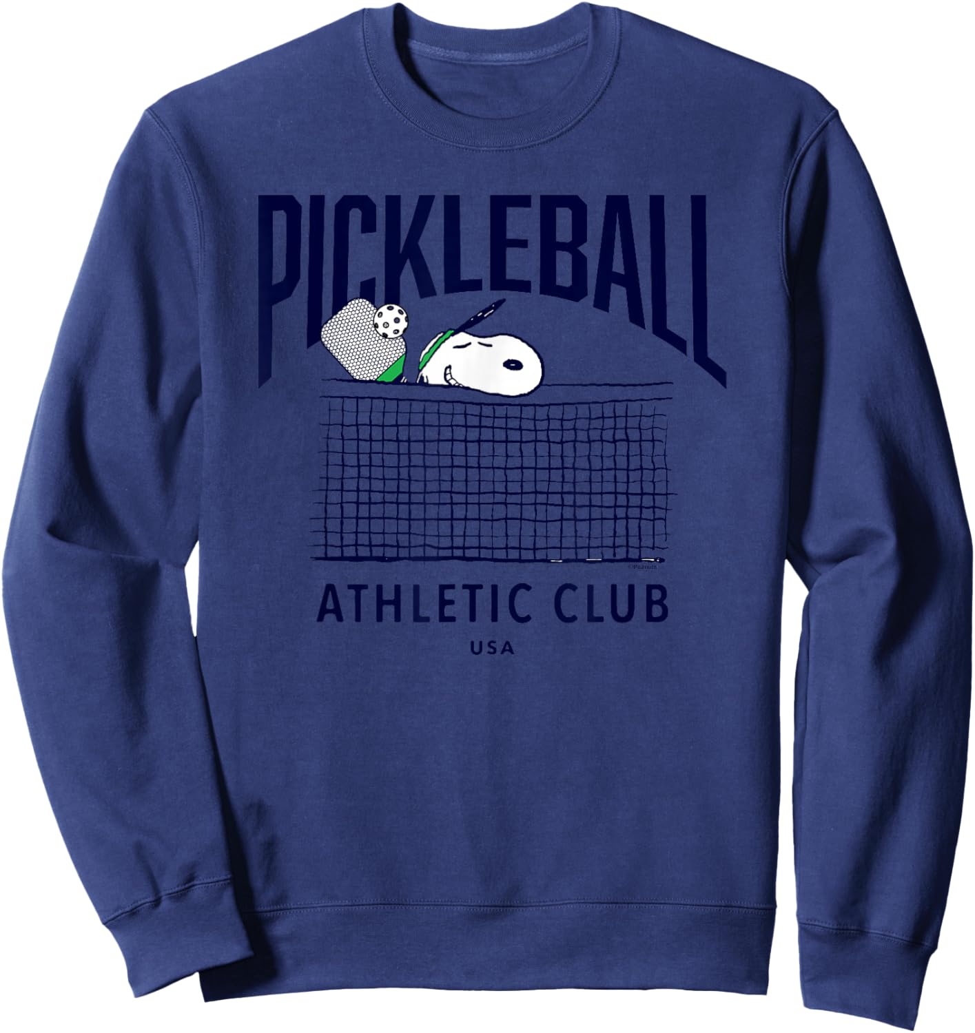 Peanuts - Snoopy Pickleball Athletic Club USA Sweatshirt - Sweatshirt | Navy