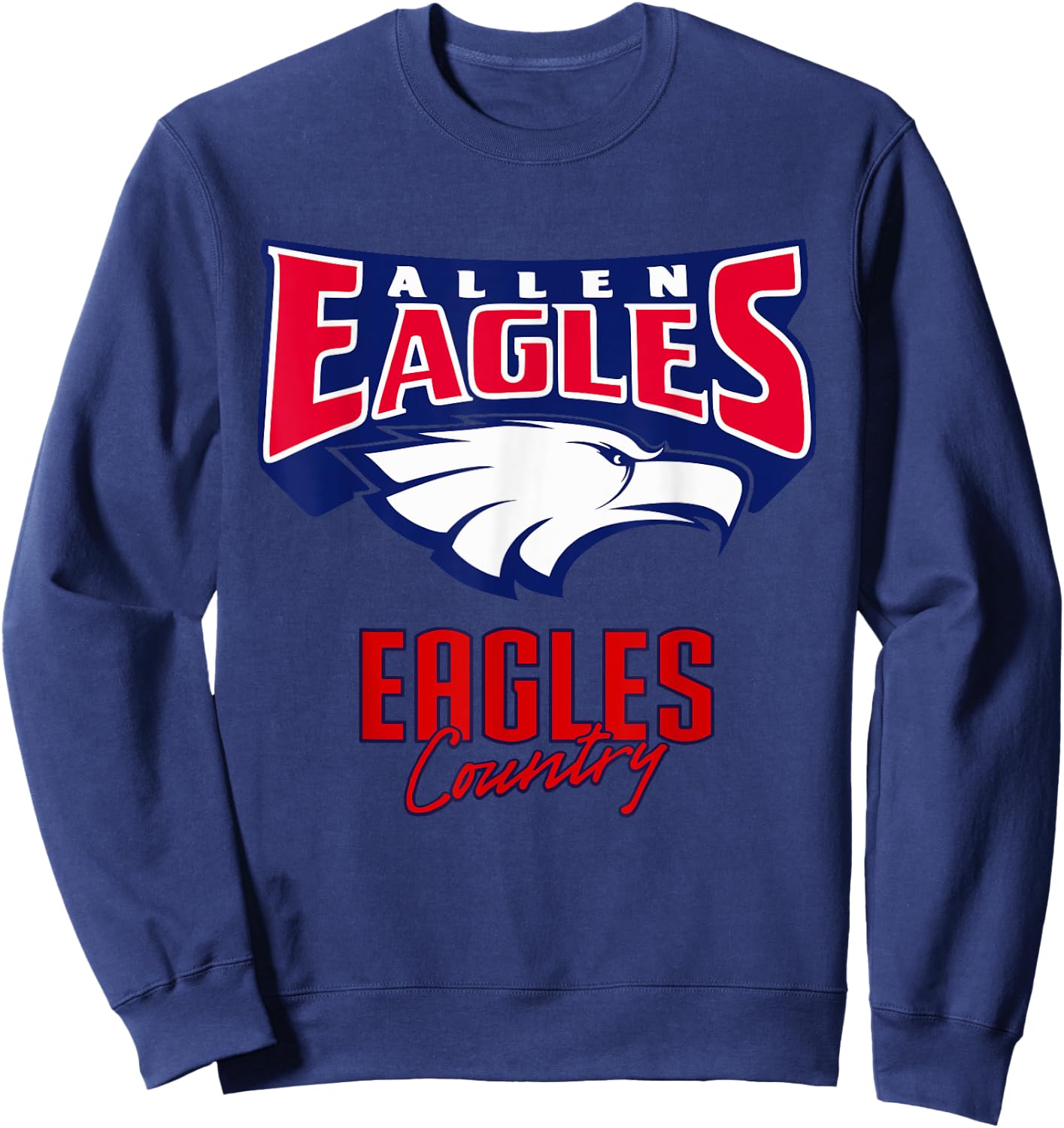 Allen Eagles Logo Country HS Sweatshirt - Sweatshirt | Navy