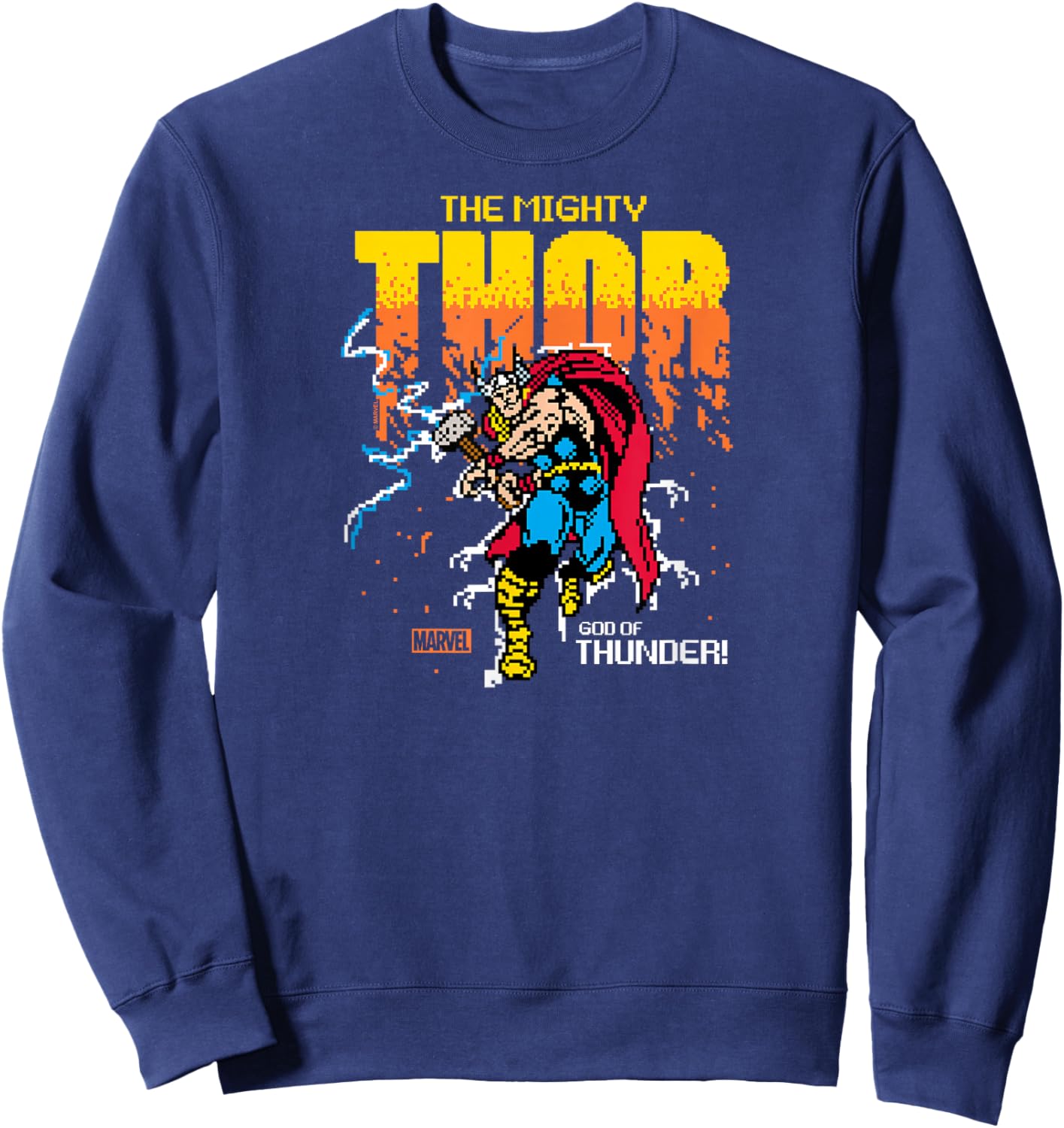 Thor - 8-Bit Sweatshirt - Sweatshirt | Navy