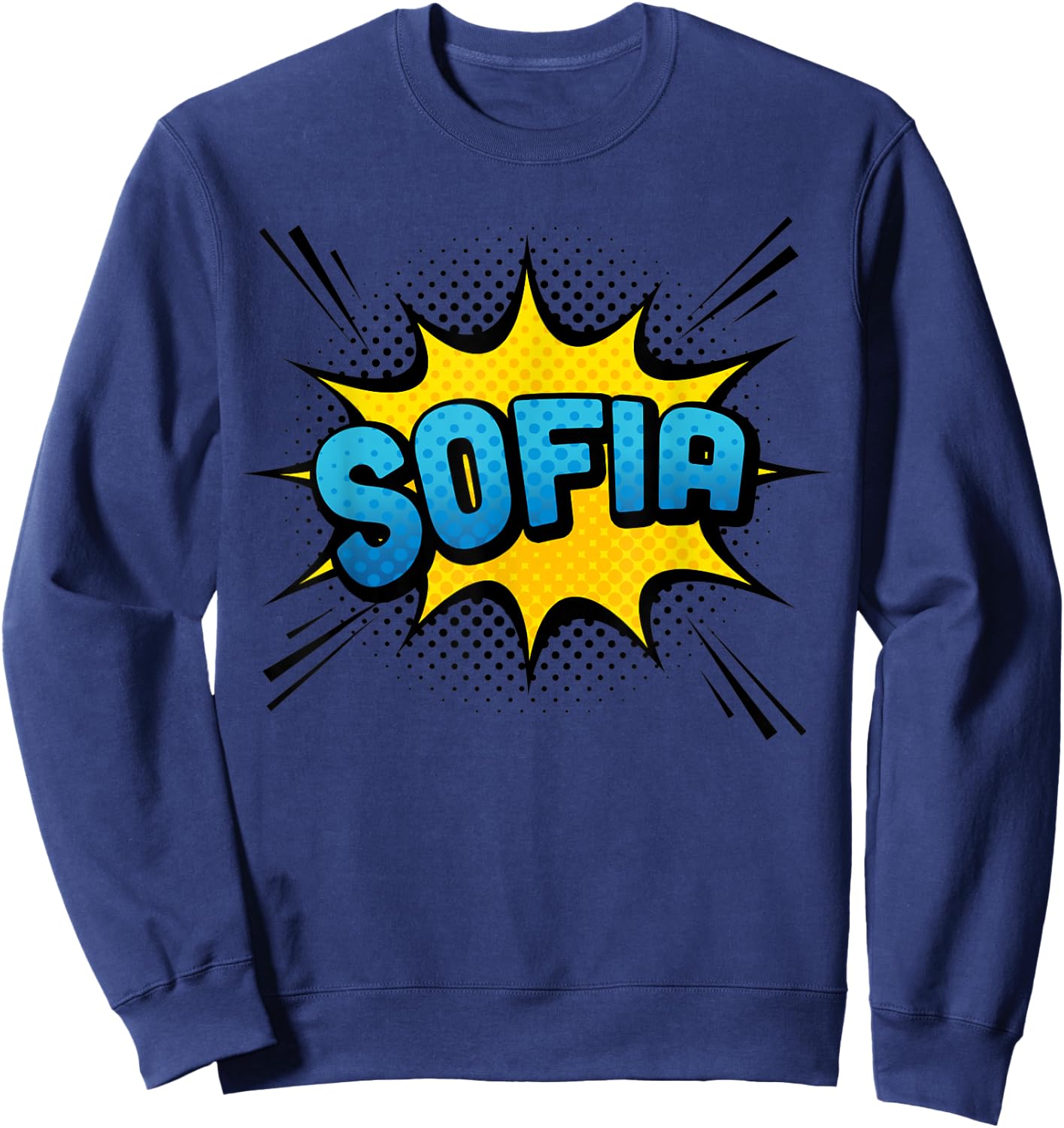 SOFIA - Girls Name Superhero Lover Style Sweatshirt - Sweatshirt | Navy