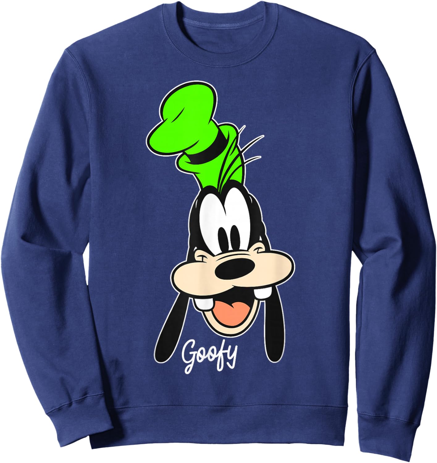 Disney Mickey and Friends Goofy Big Face Portrait Sweatshirt - Sweatshirt | Navy
