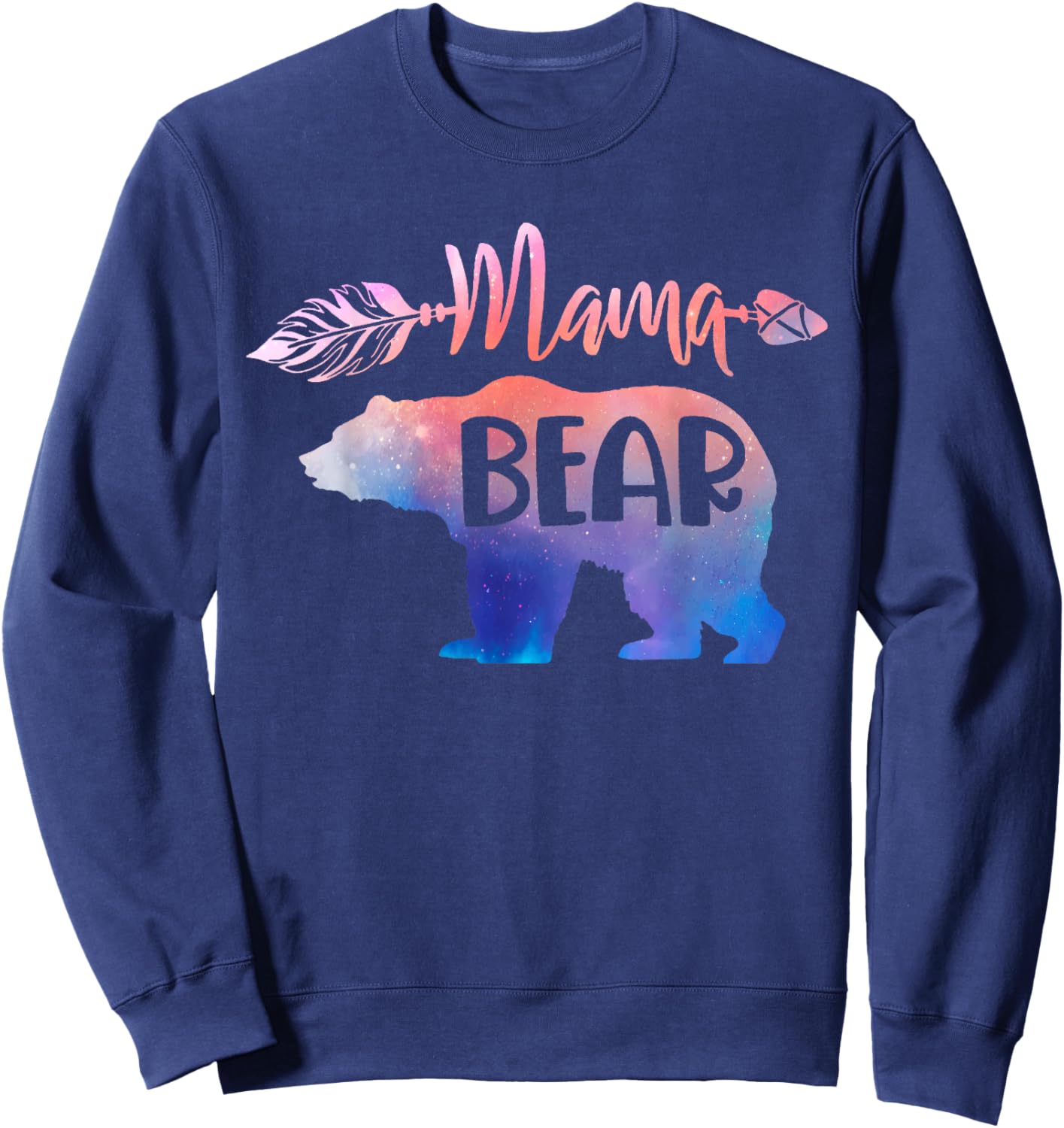Funny Mama Bear Family Matching Kid Men Women Gifts Sweatshirt - Sweatshirt | Navy