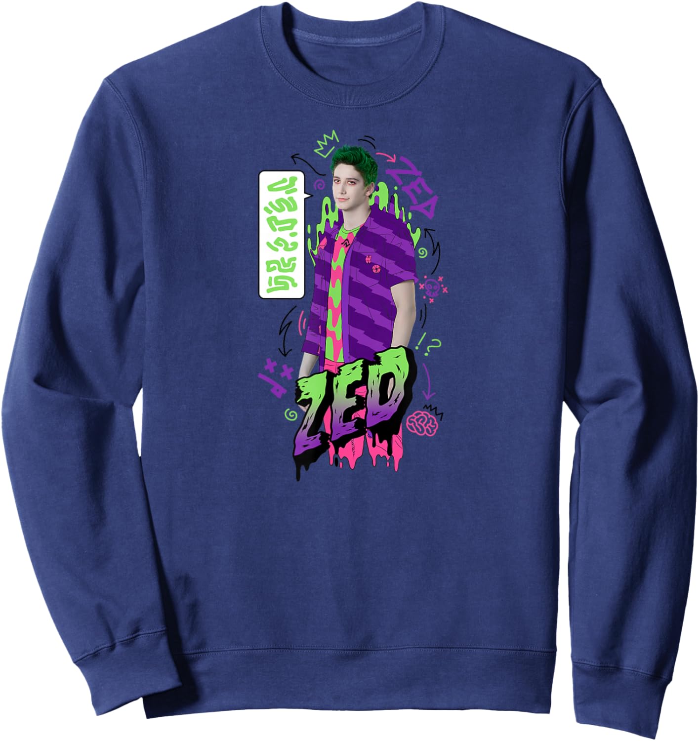 Zombies 2 - Zombie Zed Sweatshirt - Sweatshirt | Navy