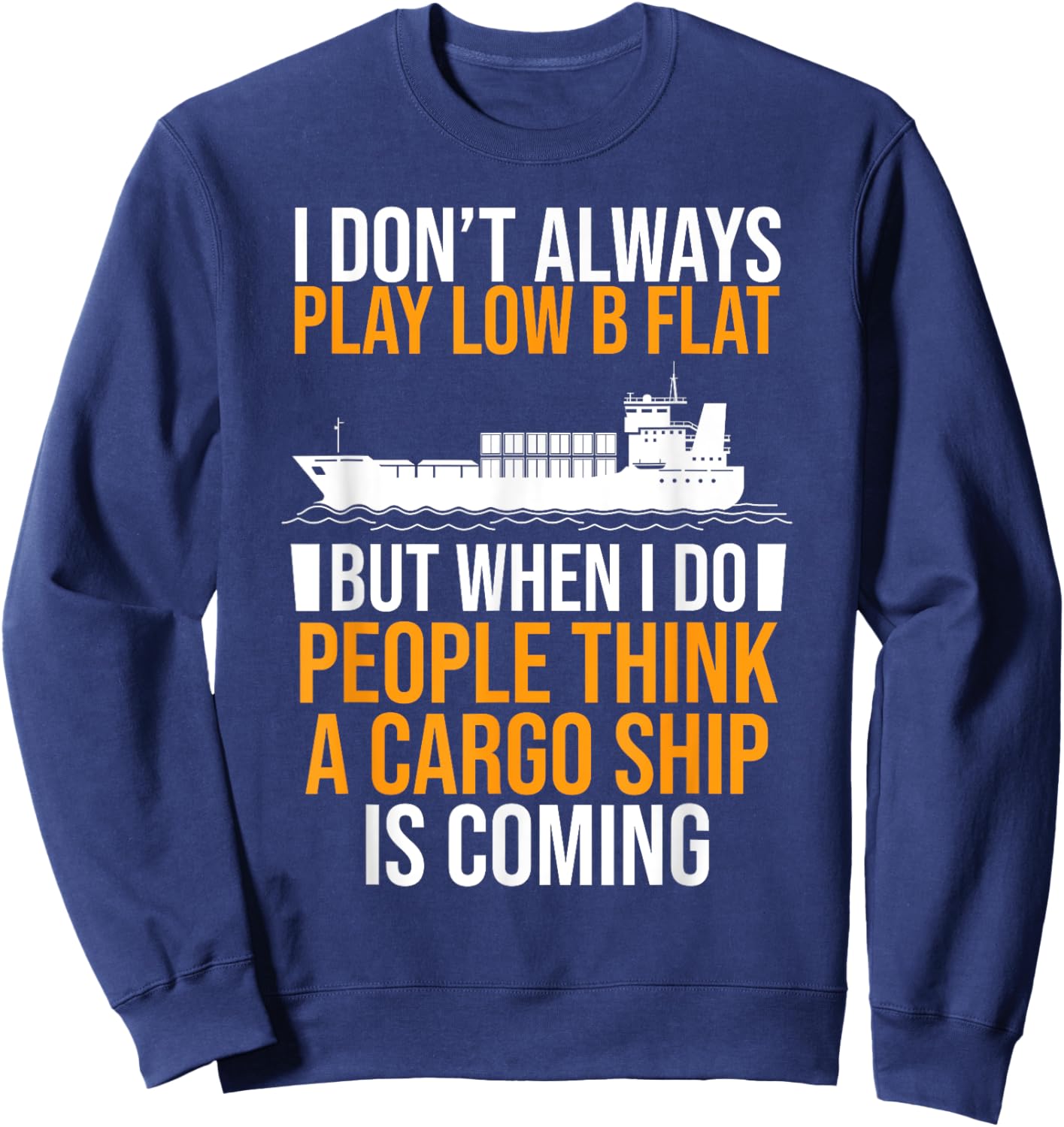 Funny Bassoonist Bassoon Play Orchestra Music Player Sweatshirt - Sweatshirt | Navy