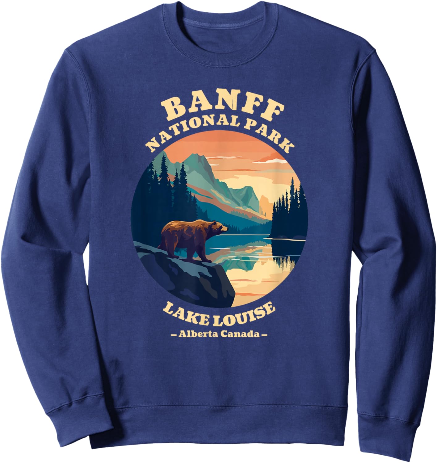 Canadian Banff National Park Souvenirs Sweatshirt - Sweatshirt | Navy