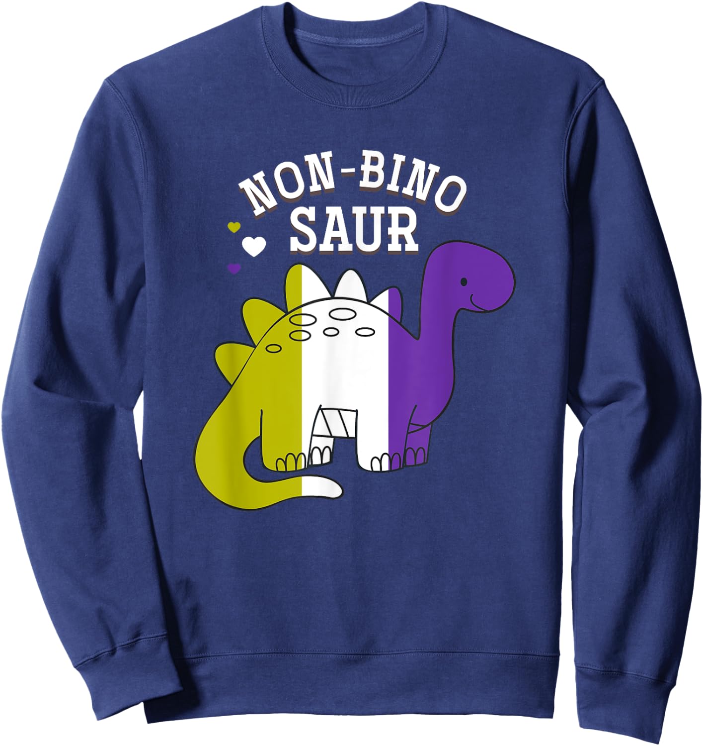Non Binosaur Non Binary Sweatshirt - Sweatshirt | Navy