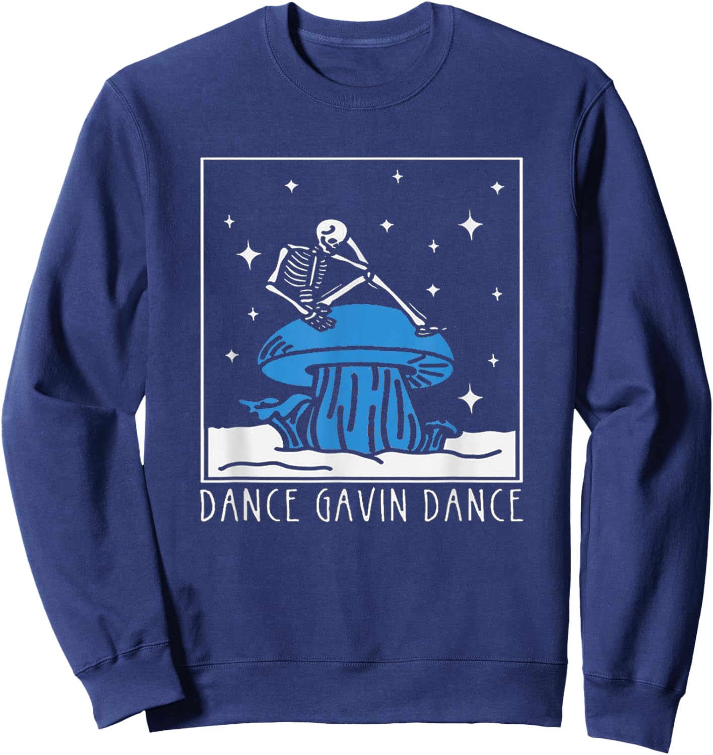 Dance Gavin Dance Mothership Graphic Design - Dance Gavin Sweatshirt - Sweatshirt | Navy