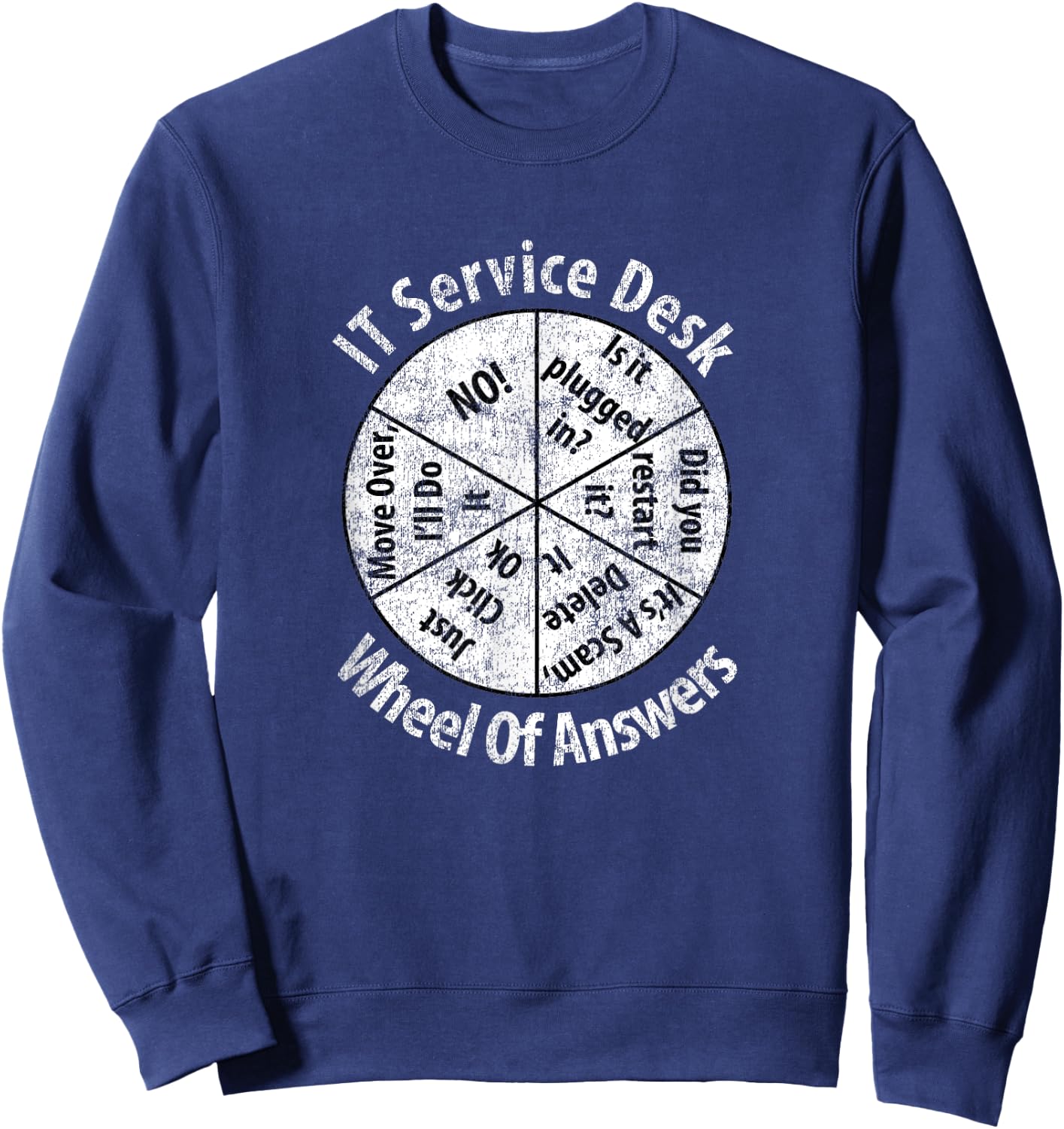 Funny IT Information Technology Gift Women Graduate Sweatshirt - Sweatshirt | Navy