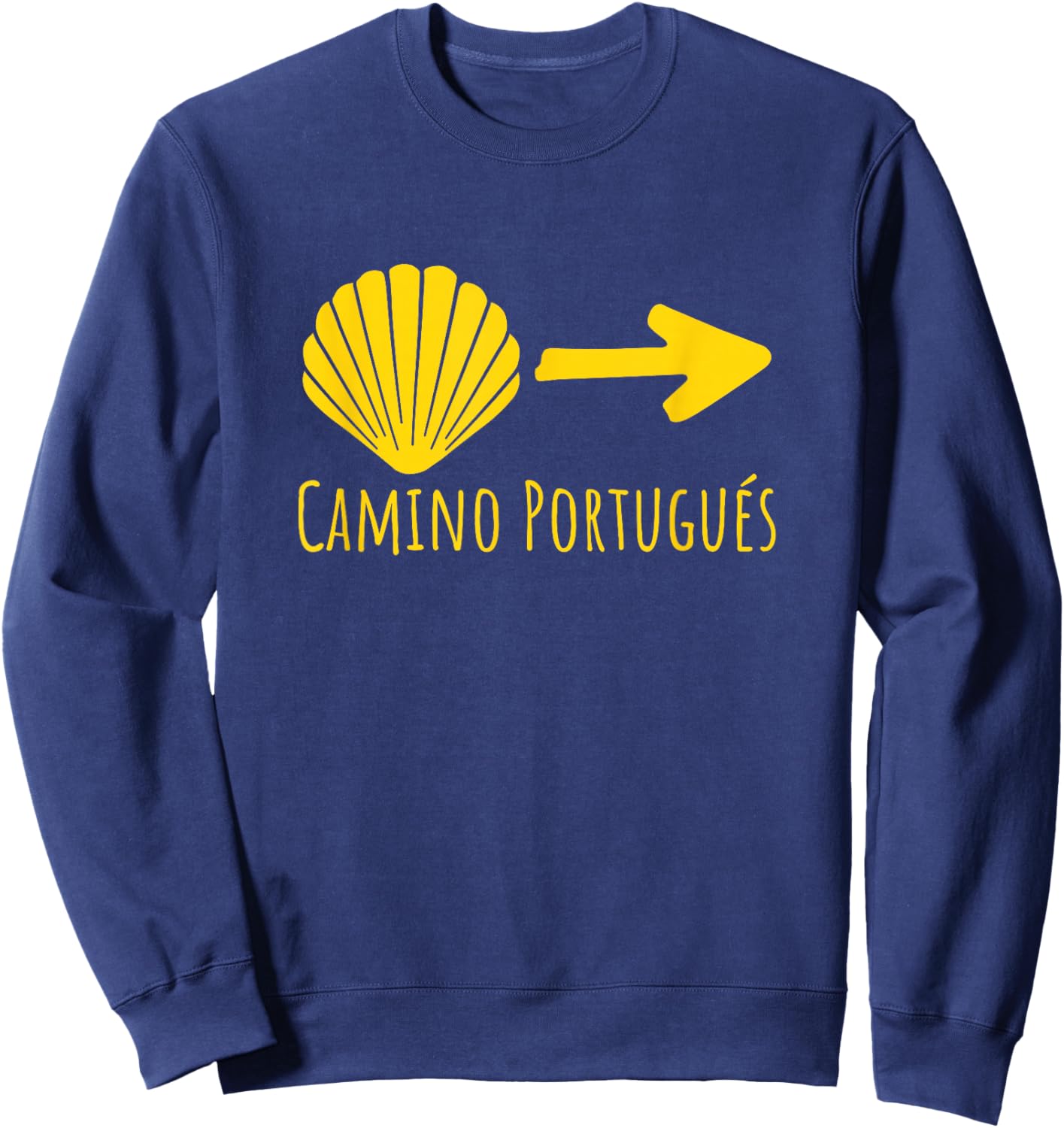 Buen Camino Portugues Portugal Way Tops, , Gear & Items Sweatshirt - Sweatshirt | Navy